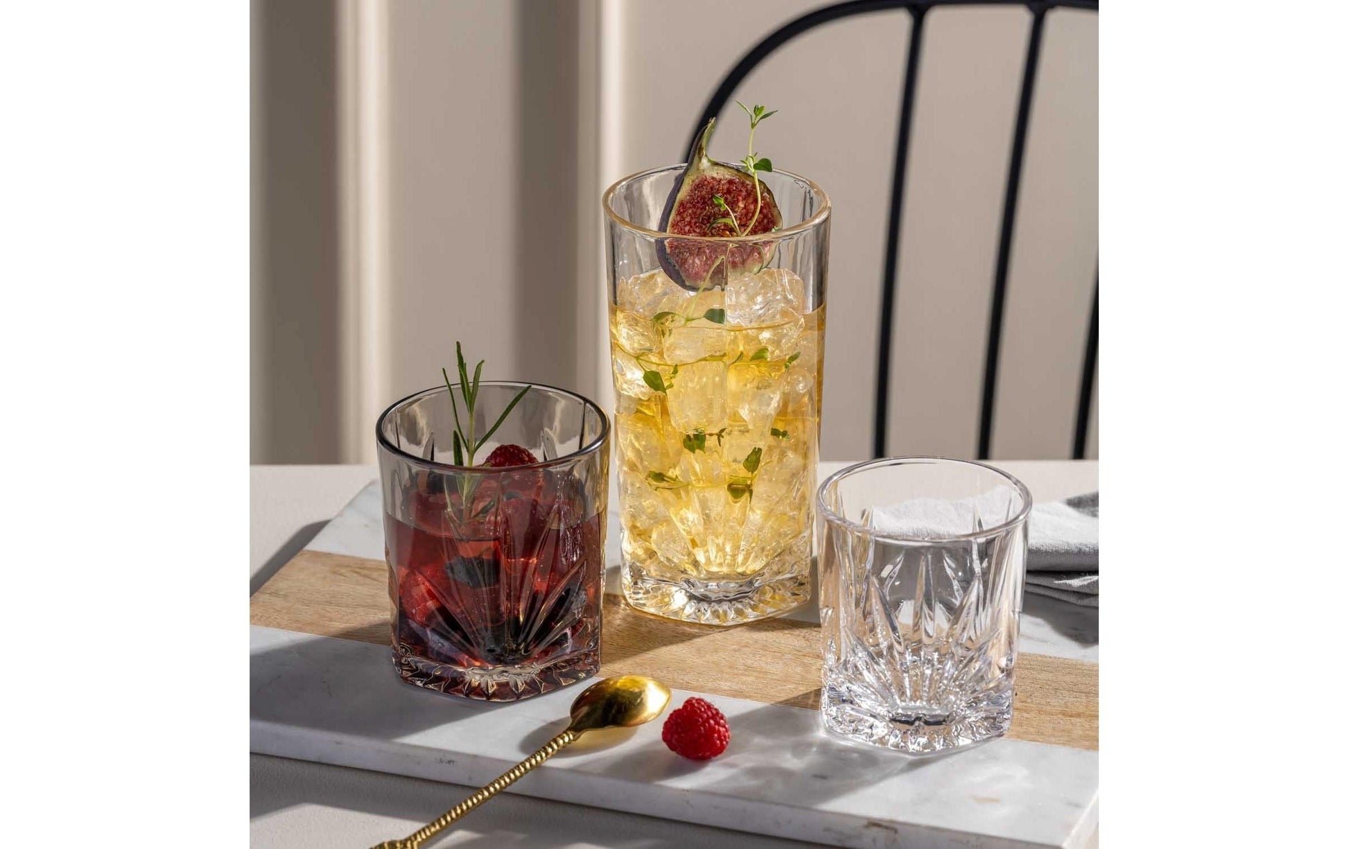LEONARDO Whiskyglas Capri – 4er Set, 220 ml, Ø 7,6 cm, Kalk-Natron-Glas, Transparent, spülmaschinenfest