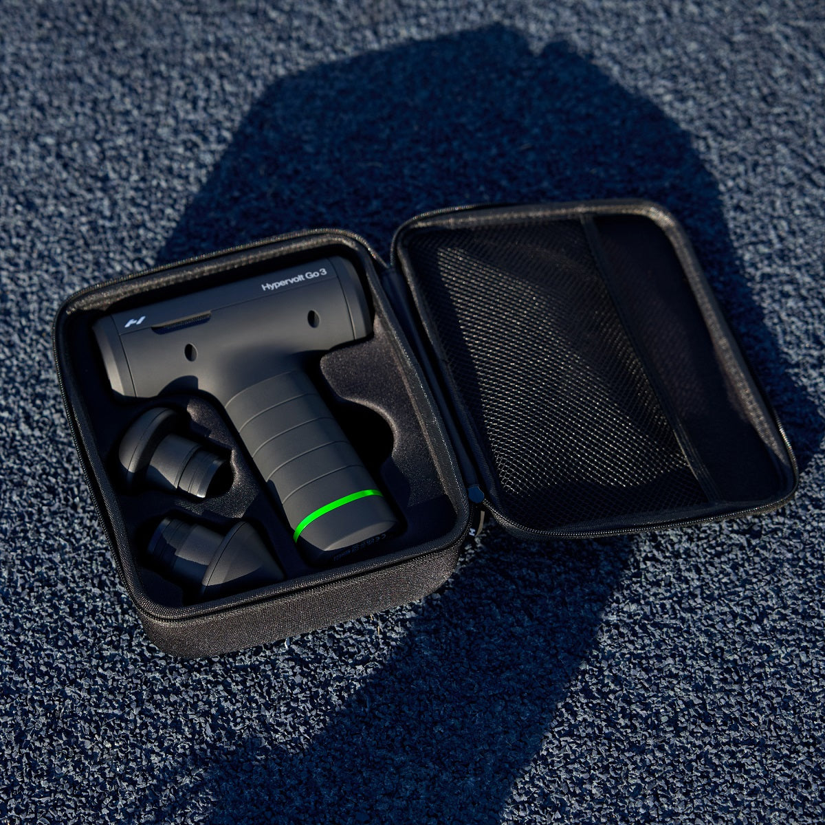 HyperIce Massagepistole Hypervolt Go 3 – Perkussionsmassage, 5 Stufen – Akku – Schwarz