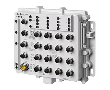 Cisco IE-2000-16T67P-G-E – Managed L2 Switch – 18× 1G, 8× PoE (4× PoE+), IP67, Wandmontage