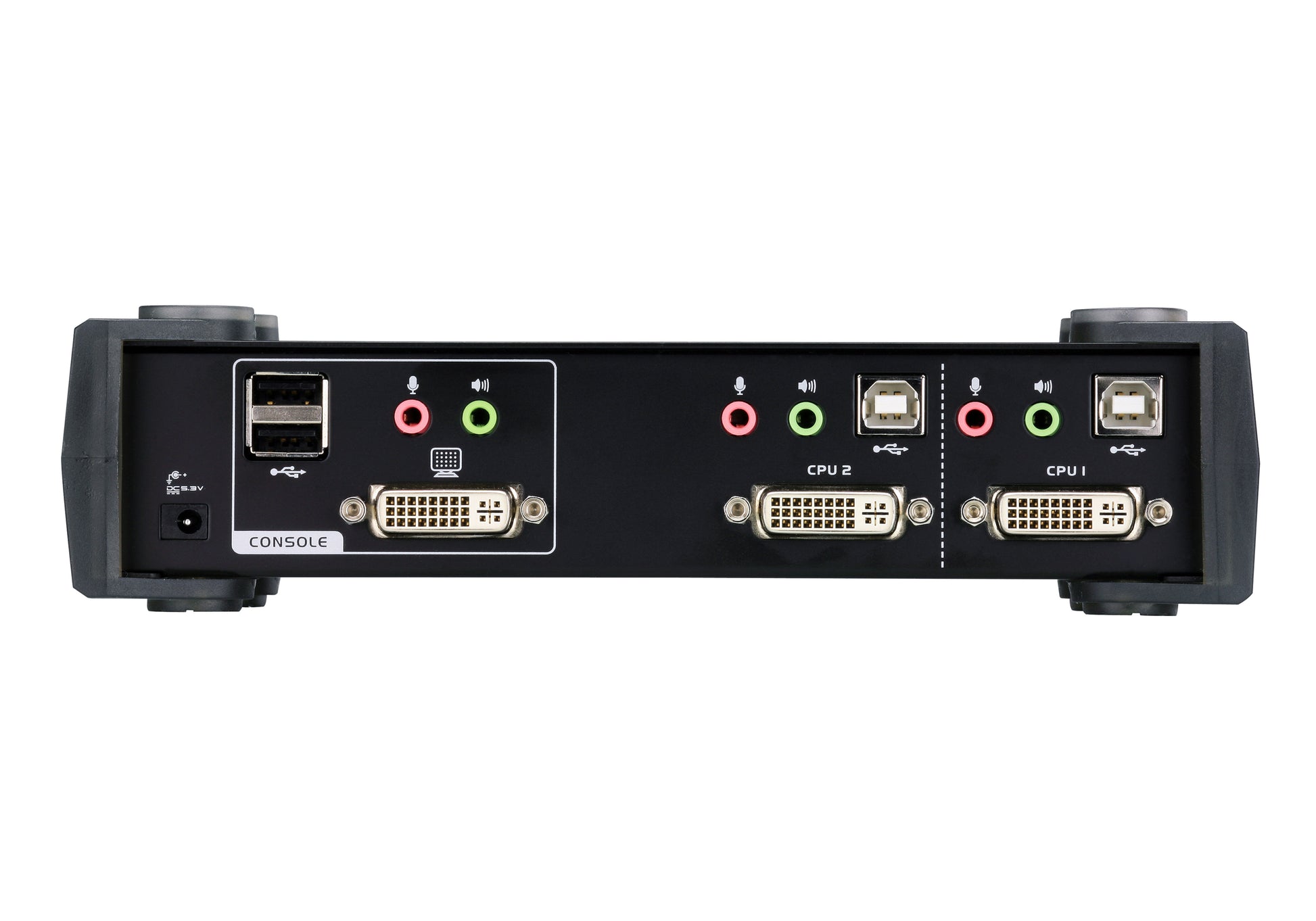 ATEN CS1762A – KVM-Switch 2×1, DVI-I/USB 2.0, WUXGA (1920 × 1200), Audio, USB-Hub, HDCP