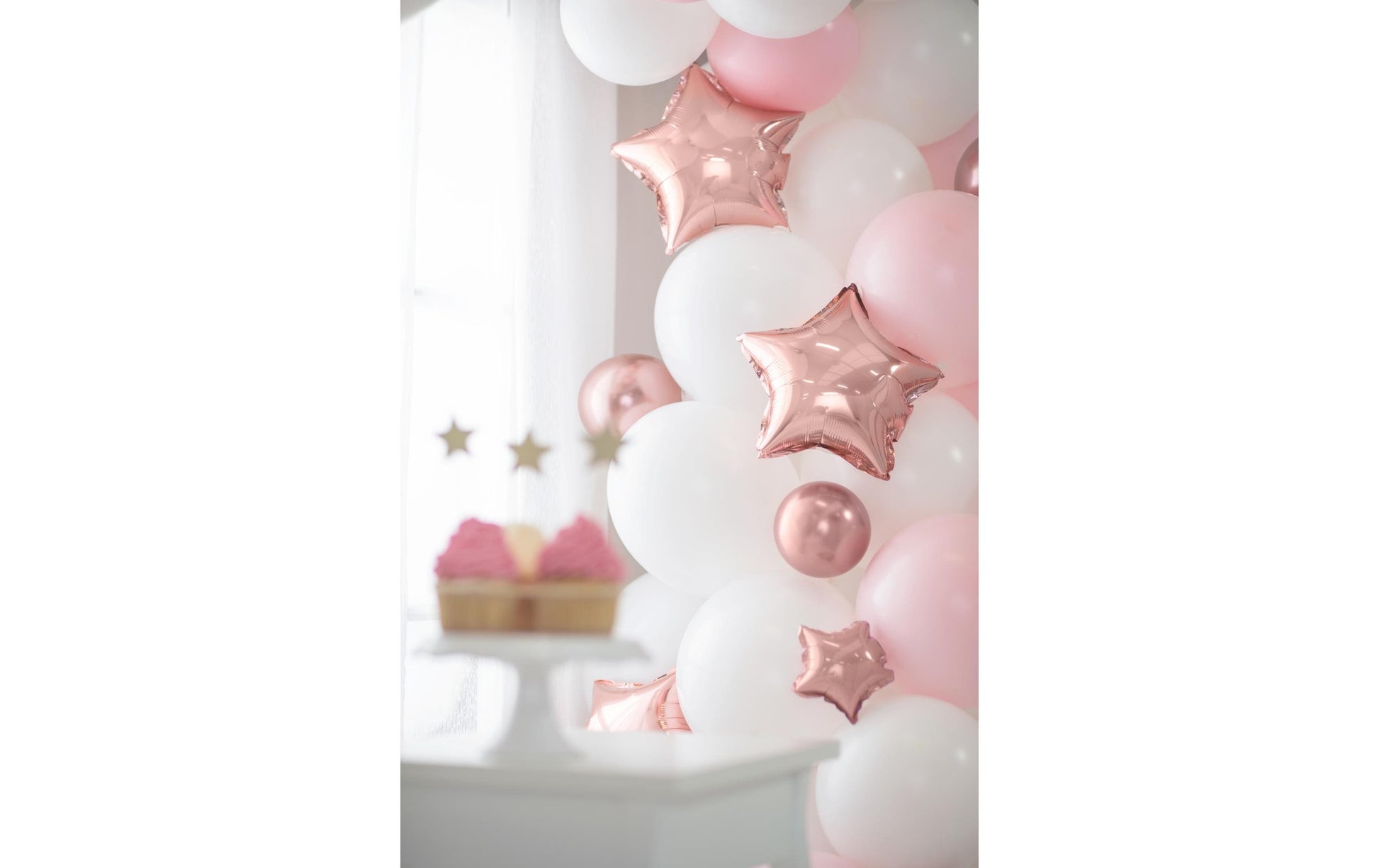 PartyDeco Luftballons – Roségold – Ø 12 cm – Latex – 50 Stk