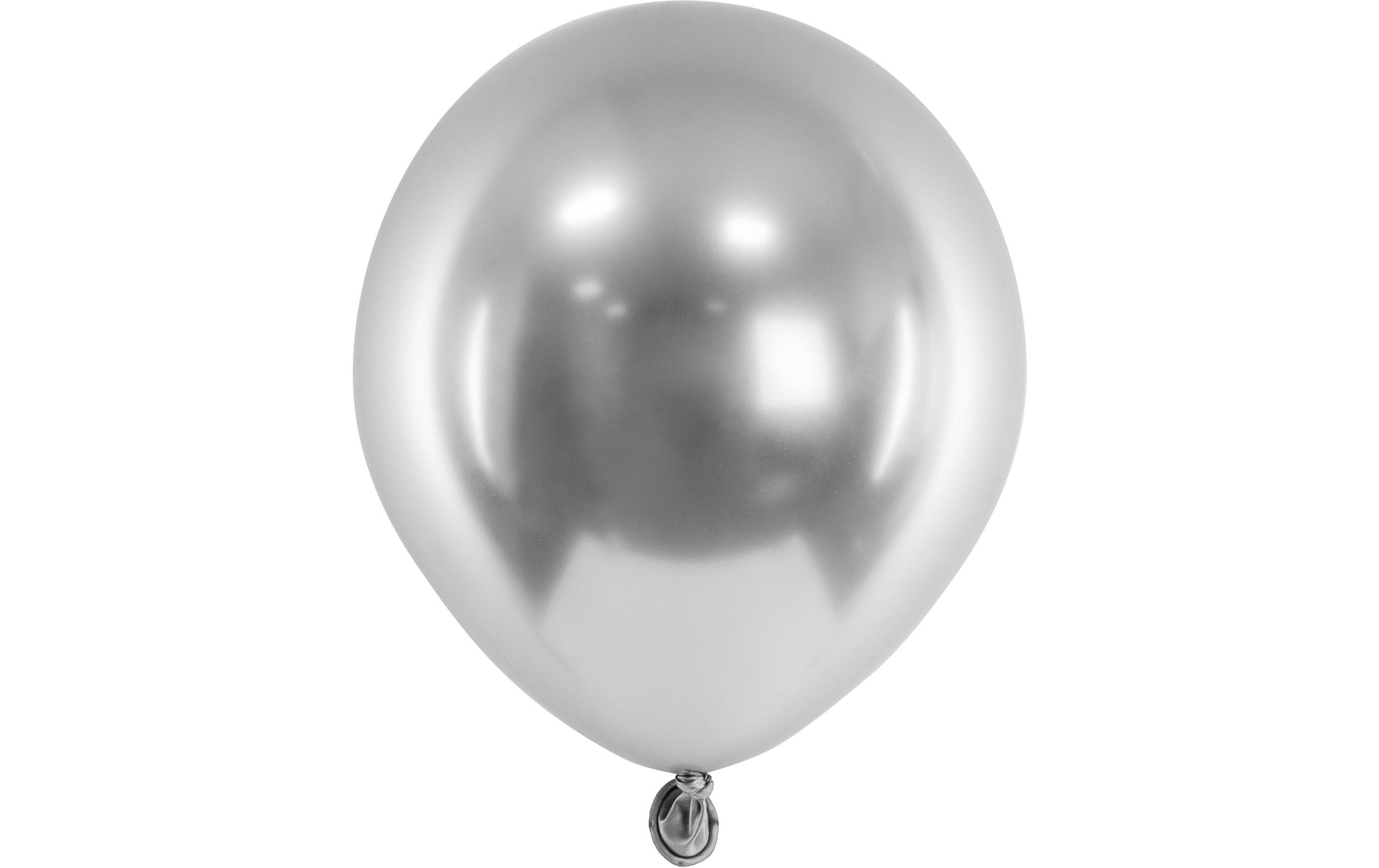 PartyDeco Luftballons – Silber – Ø 12 cm – Latex – 50 Stk