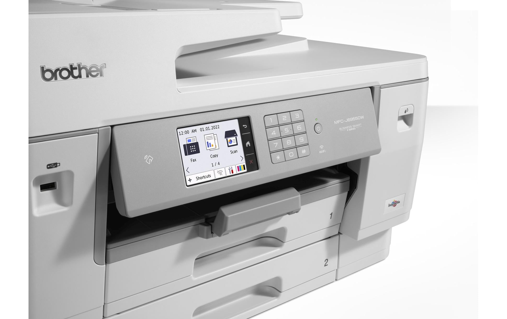 Brother MFC-J6955DW – Farbiges Tintenstrahl-MFP A3, 4-in-1 – USB/LAN/WLAN – Duplex, Duplex-ADF – 30 S/W-Seiten pro Minute