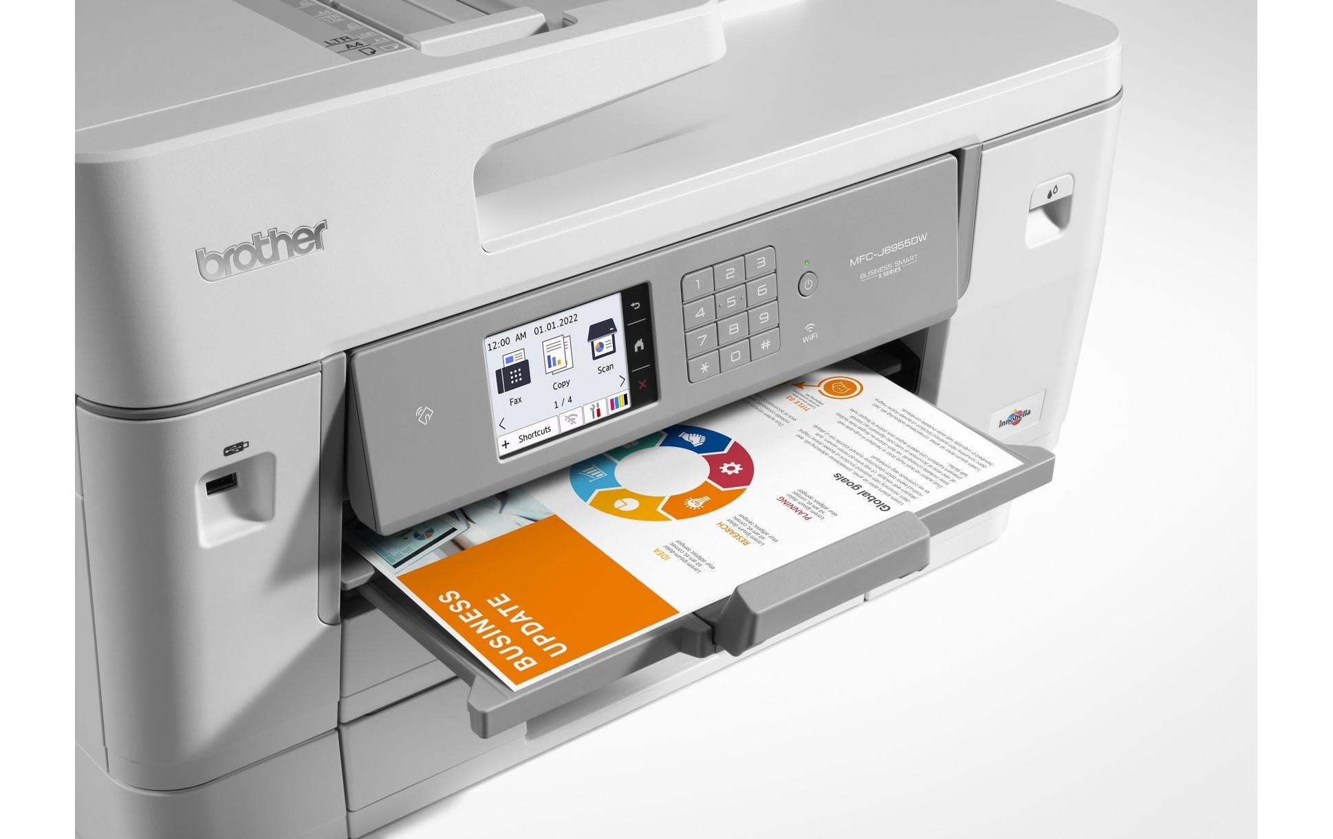 Brother MFC-J6955DW – Farbiges Tintenstrahl-MFP A3, 4-in-1 – USB/LAN/WLAN – Duplex, Duplex-ADF – 30 S/W-Seiten pro Minute