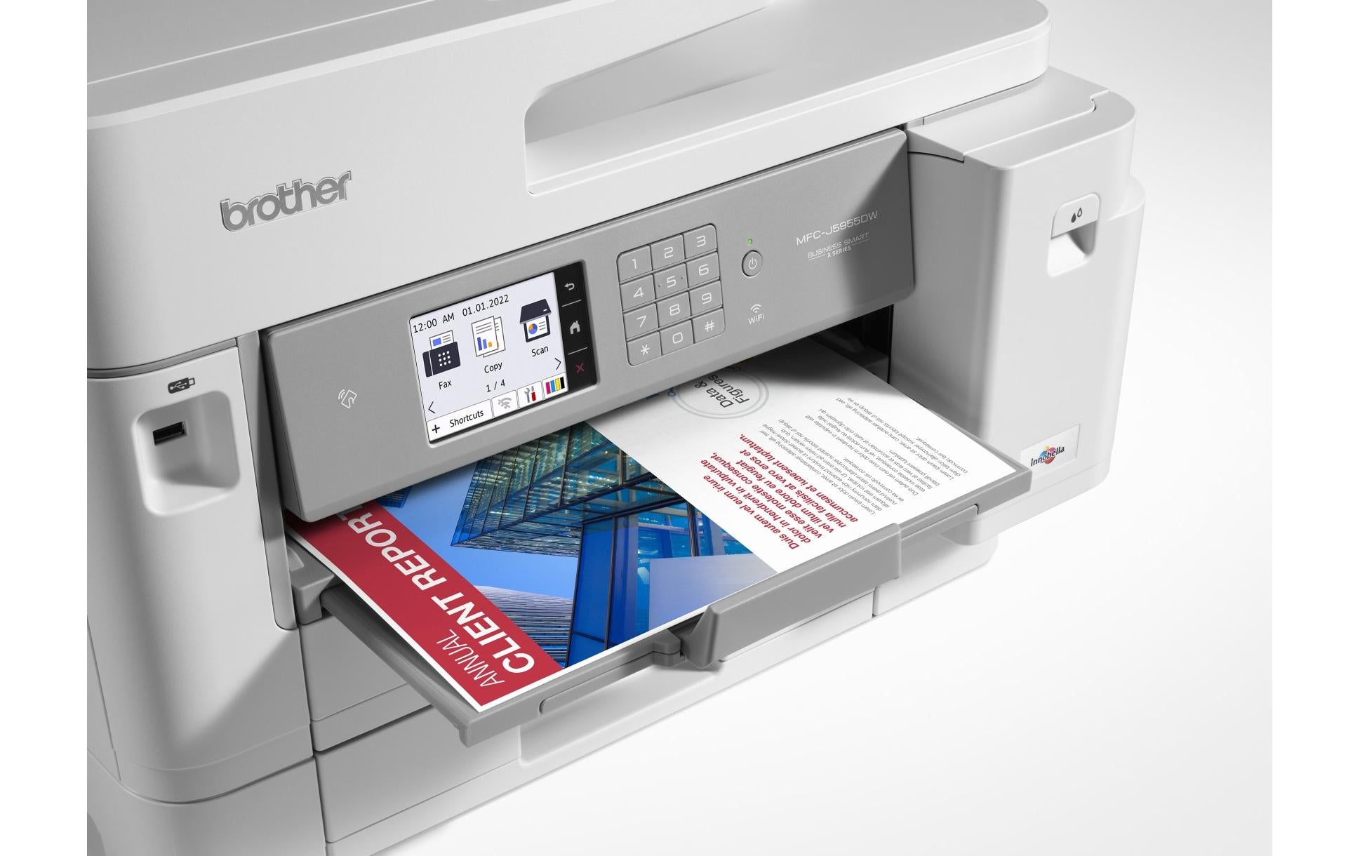 Brother MFC-J5955DWT – Farbiges Tintenstrahl-MFP A3, 4-in-1 – USB/LAN/WLAN – Duplex, Duplex-ADF – 30 S./Min. S/W