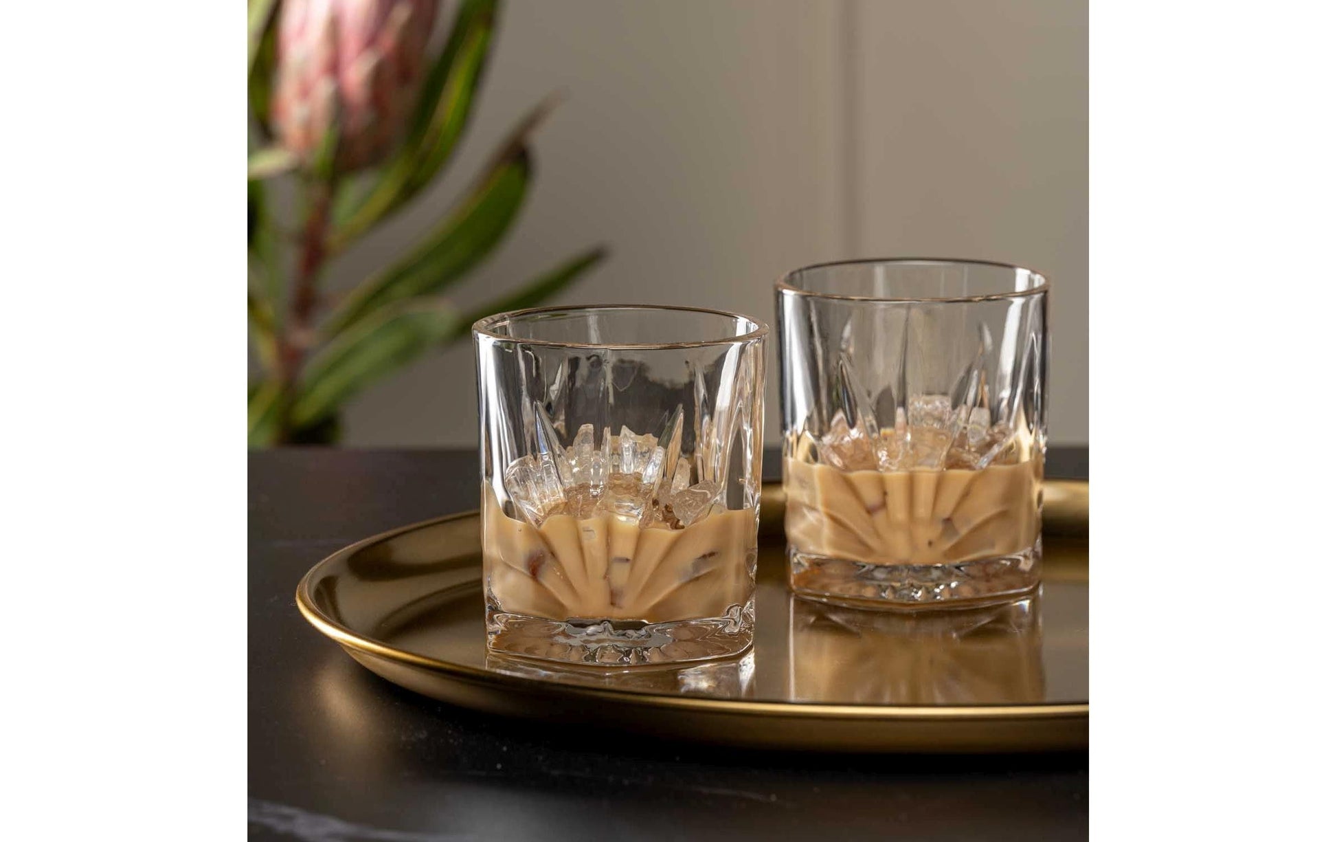 LEONARDO Whiskyglas Capri DOF – 4er Set, 330 ml, Ø 8,5 cm, H 9,5 cm, Glas, Transparent, spülmaschinenfest