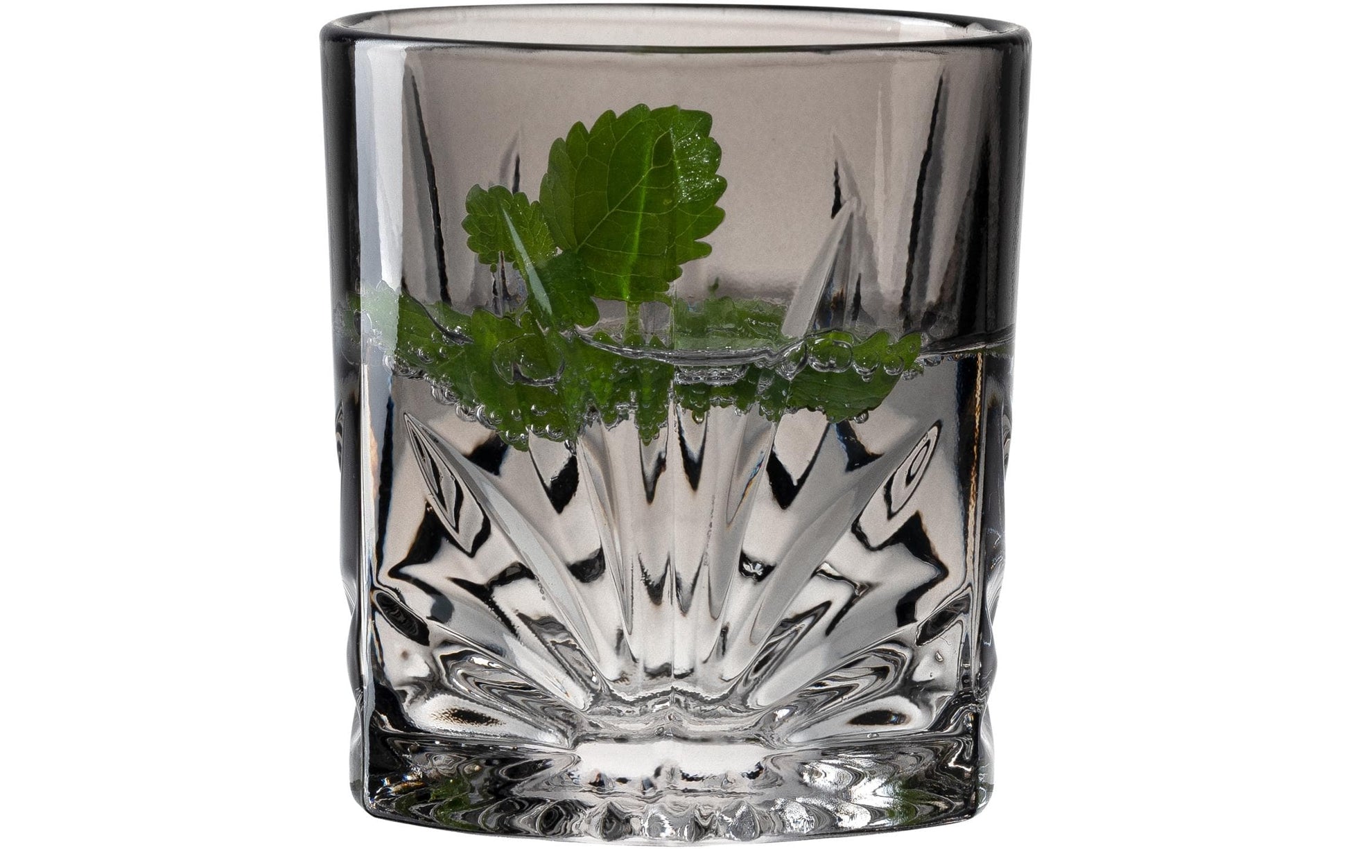 LEONARDO Whiskyglas SOF Capri – 4er Set, 220 ml, Ø 7,9 cm, H 8,5 cm, Glas, Grau, spülmaschinenfest