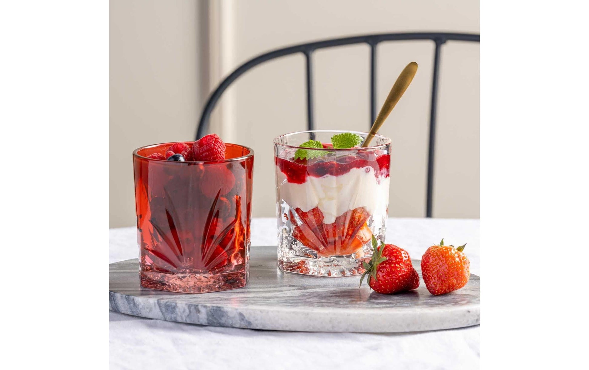 LEONARDO Whiskyglas Capri DOF – 4er Set, 330 ml, Ø 8,5 cm, H 9,5 cm, Glas, Transparent, spülmaschinenfest
