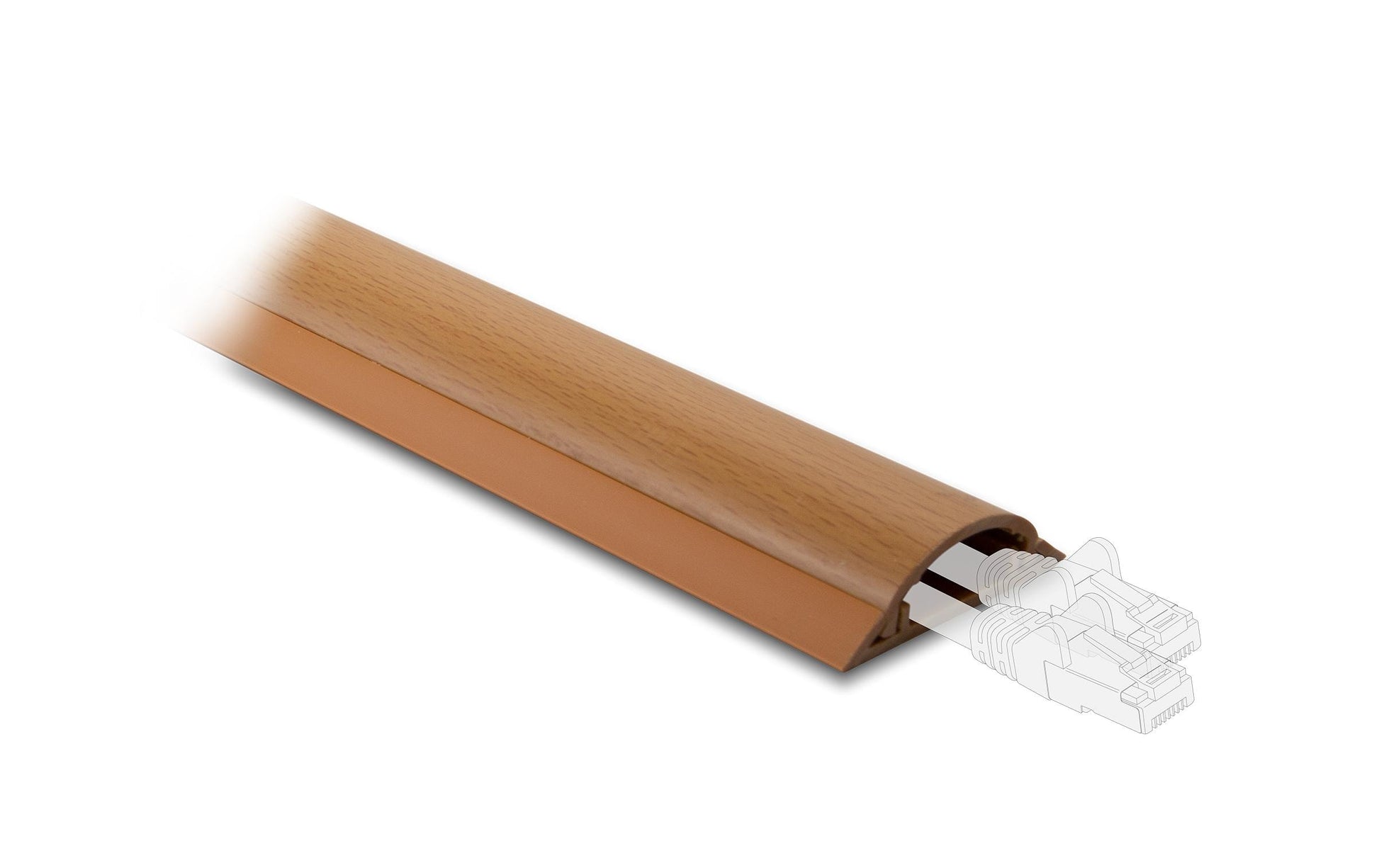 DeLOCK Wandkanal – 50 × 13 mm – 1 m – PVC – Braun, selbstklebend, 1 Stk.