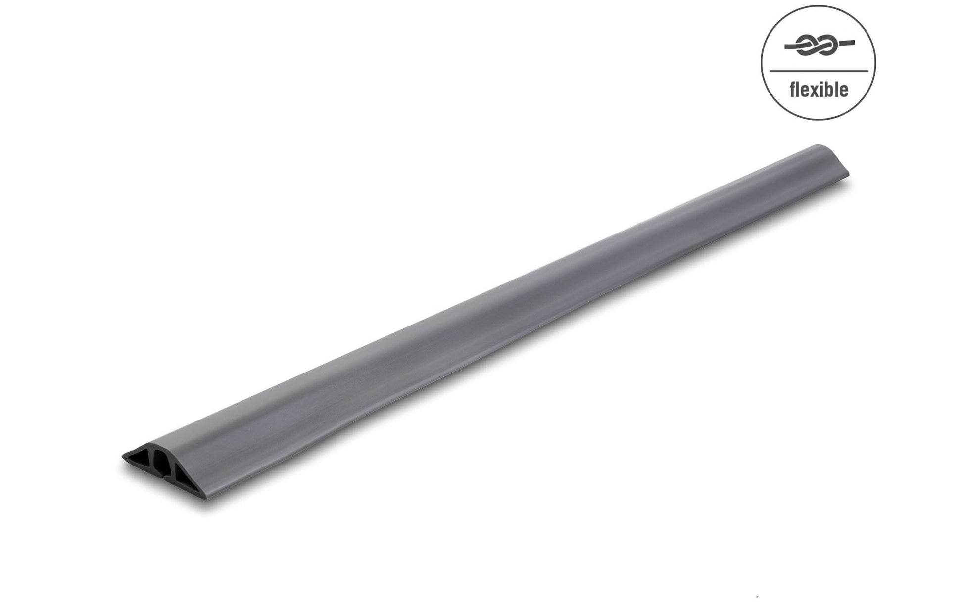 DeLOCK Wandkanal – 50×13 mm – 1,5 m – PVC – Grau, selbstklebend