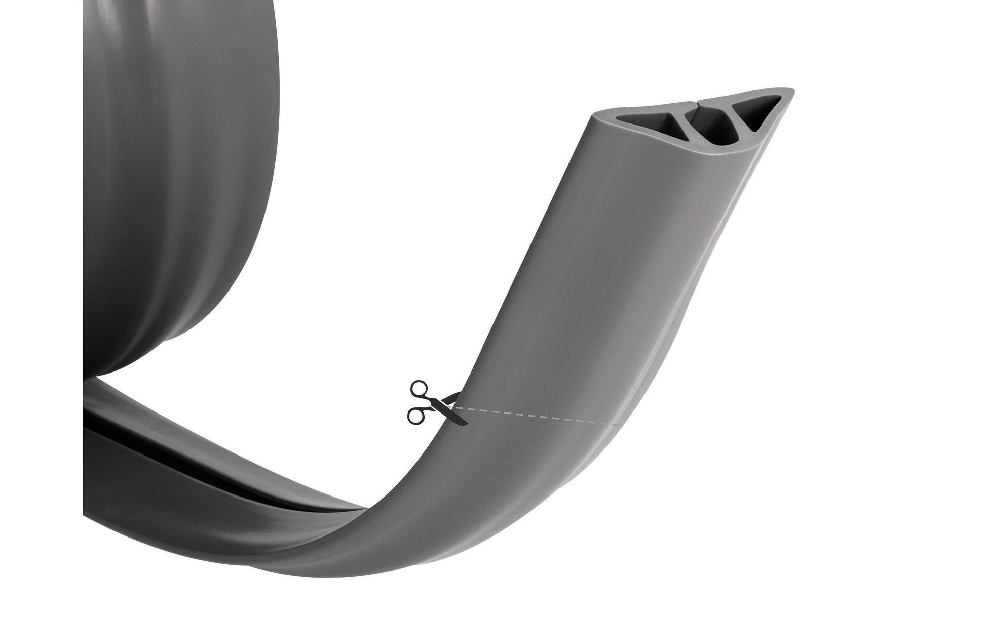 DeLOCK Wandkanal – 50×13 mm – 1,5 m – PVC – Grau, selbstklebend