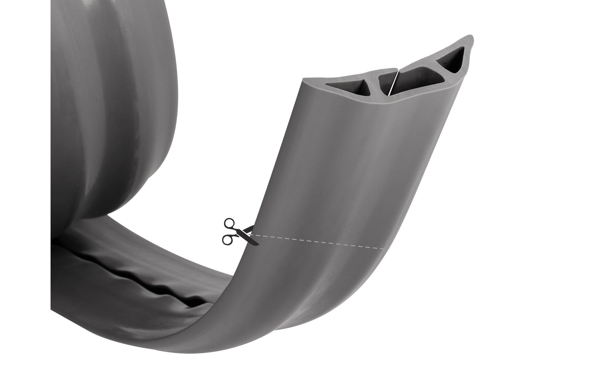 DeLOCK Kabelkanal, 1'500×70×13 mm, selbstklebend, PVC – grau