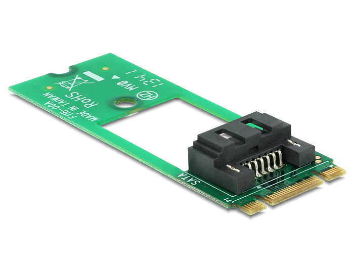 DeLOCK 62517 Adapterplatine M.2 zu SATA – 6 Gbit/s, M.2 Key-B, für 2,5" SATA – Grün