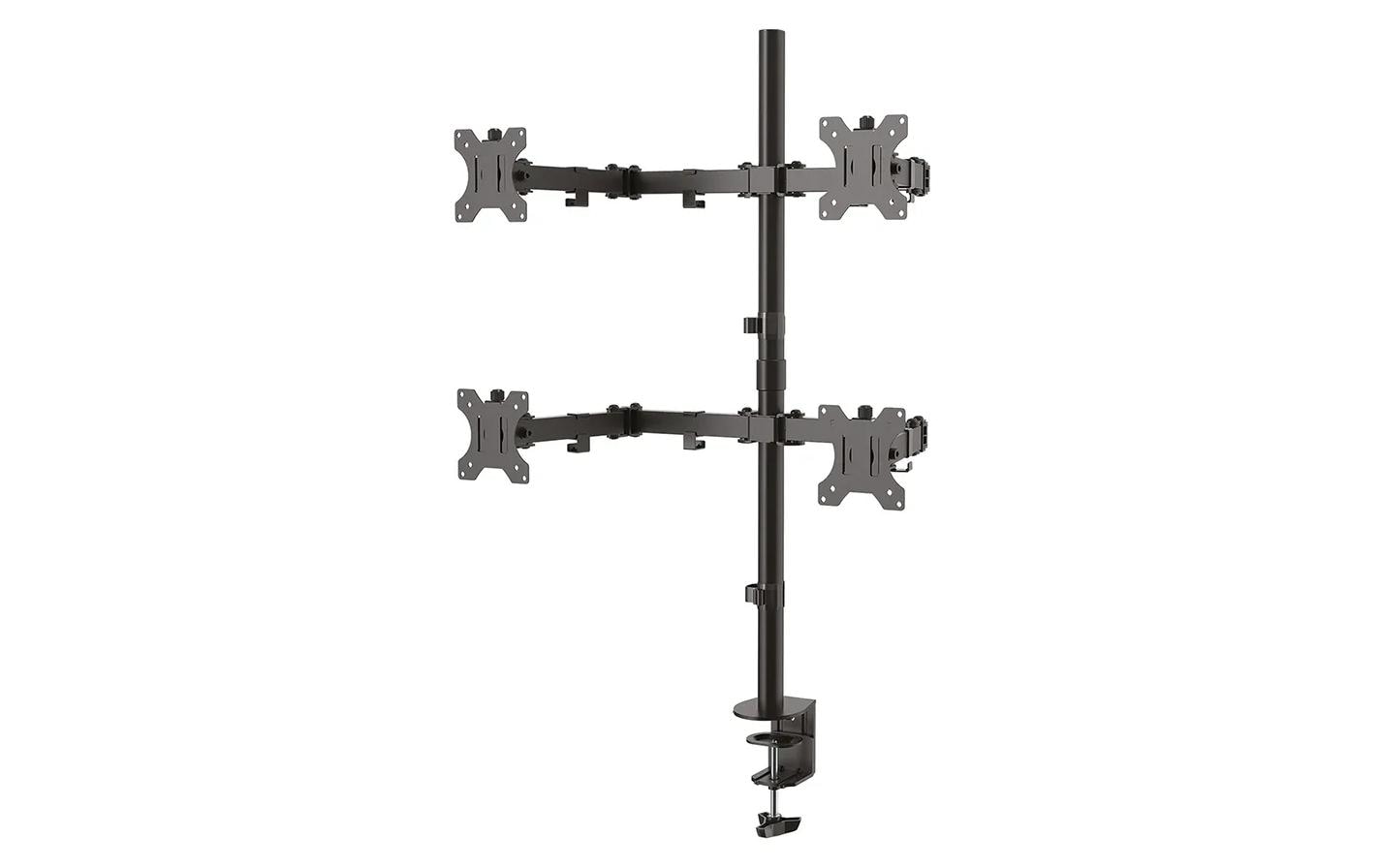 Neomounts FPMA D550D4 – Monitorarm, 4-fach, neigbar und schwenkbar, bis 32", 6 kg pro Bildschirm, schwarz