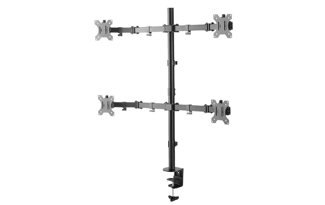 Neomounts FPMA D550D4 – Monitorarm, 4-fach, neigbar und schwenkbar, bis 32", 6 kg pro Bildschirm, schwarz