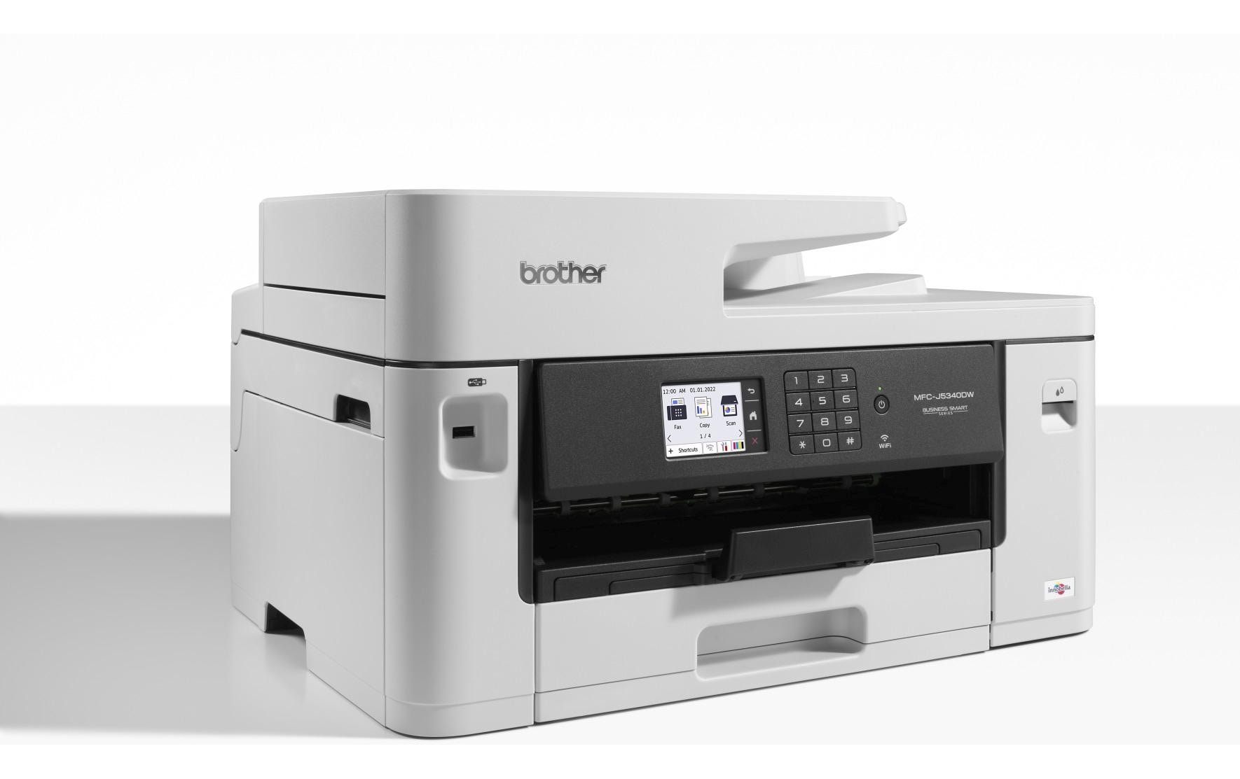 Brother MFC-J5340DW – Farbiges Tintenstrahl-MFP A3, 4-in-1 – USB/LAN/WLAN – Duplex, Duplex-ADF – 28 ppm S/W