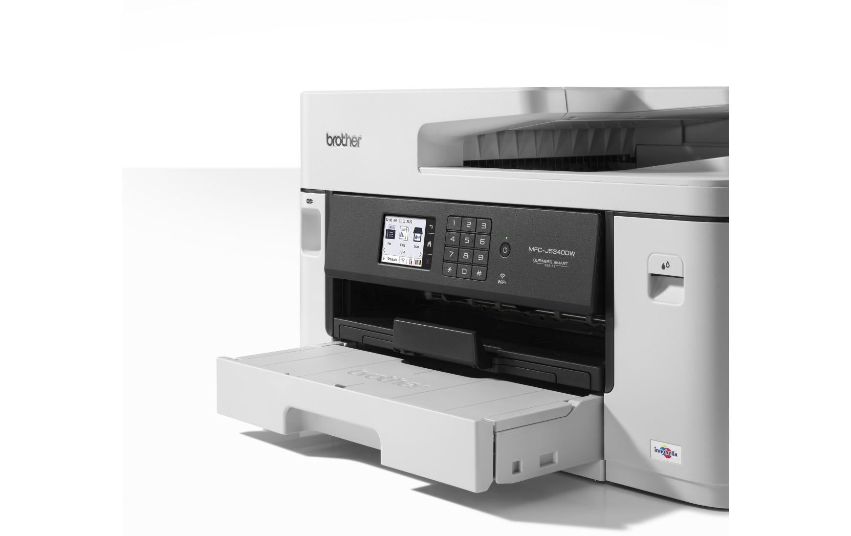 Brother MFC-J5340DW – Farbiges Tintenstrahl-MFP A3, 4-in-1 – USB/LAN/WLAN – Duplex, Duplex-ADF – 28 ppm S/W
