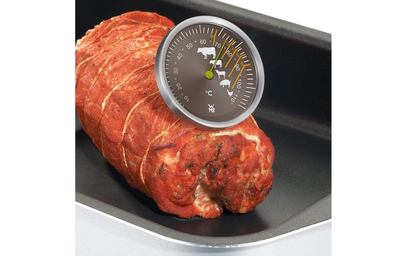 WMF Scala – Bratenthermometer Ø 6,7 × 17 cm, Edelstahl/Glas, Silber