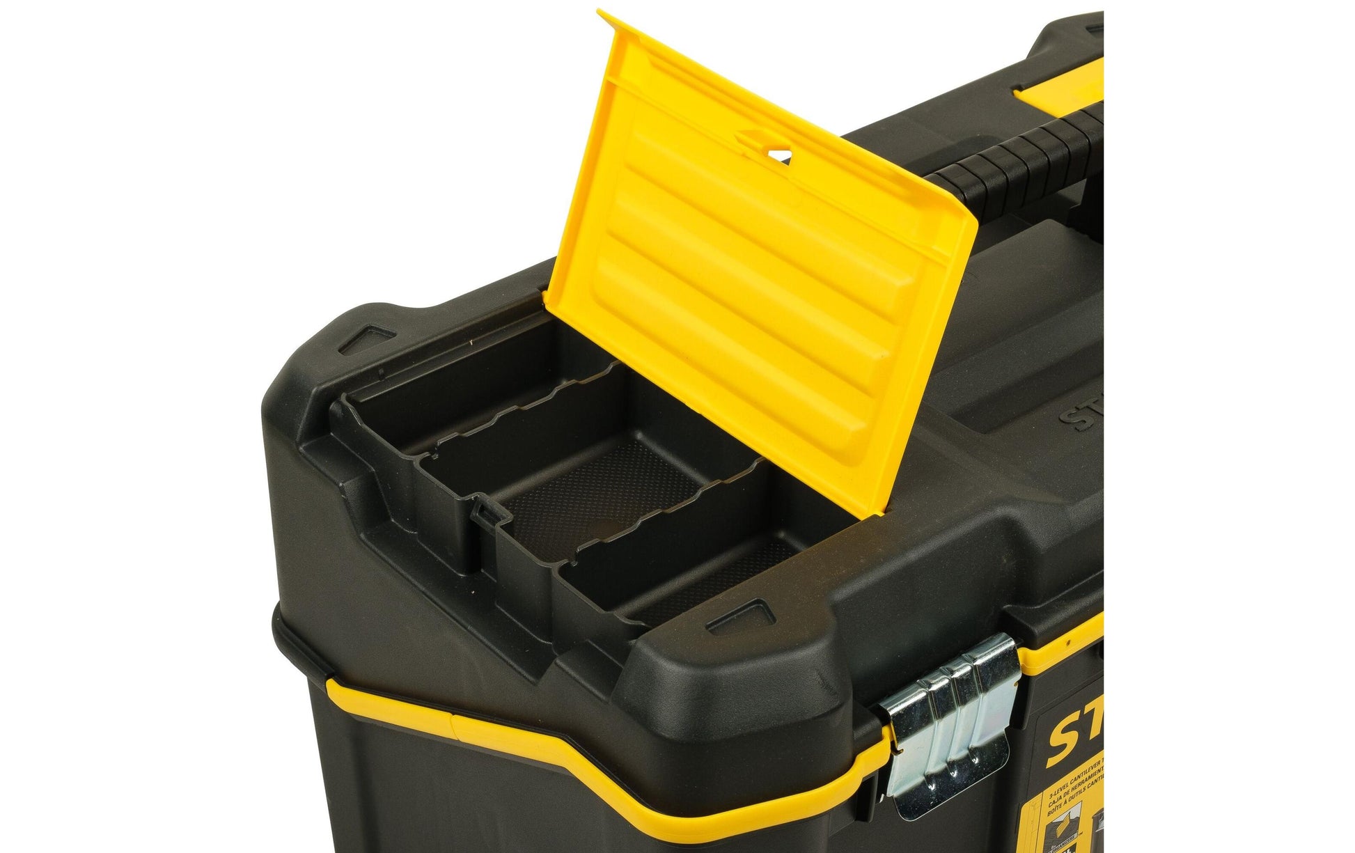 Stanley Werkzeugbox 24 l – leer, Hartschalenkoffer, 2 Fächer, schwarz, Kunststoff, B 490 × H 290 × T 250 mm