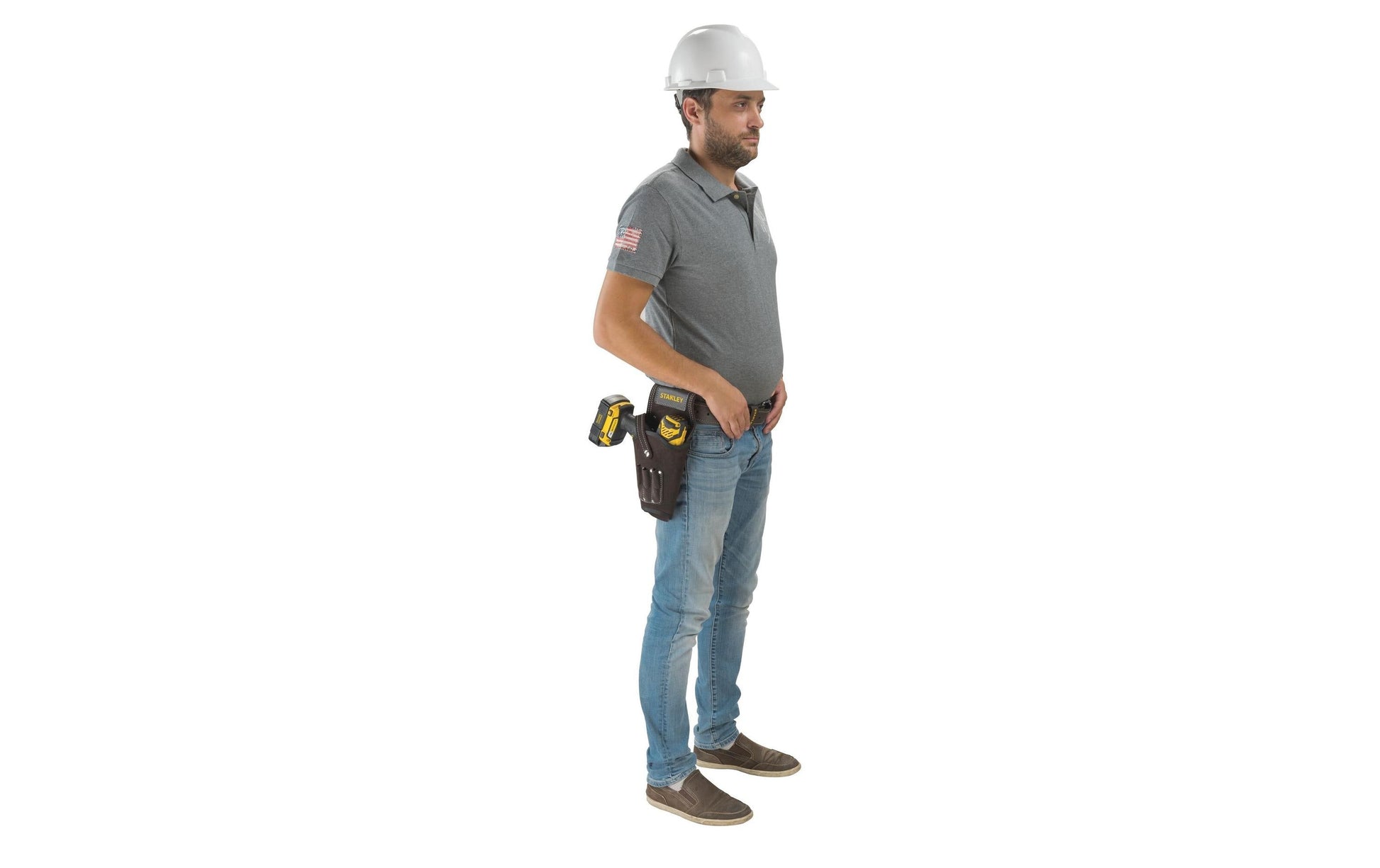 Stanley Rolletui/Gürteltasche – mit Haken, 1 Fach, schwarz, B 60 × H 320 × T 160 mm, für Schraubendreher