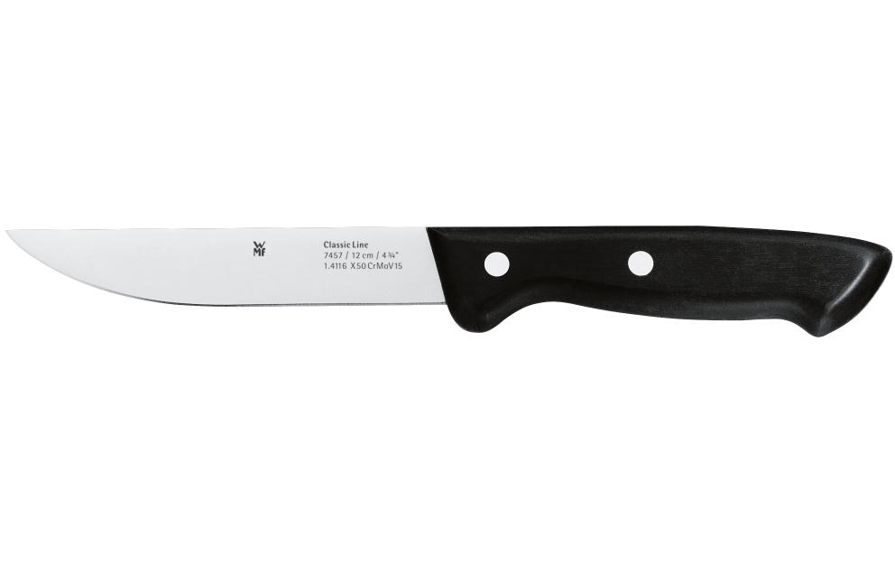 WMF Allzweckmesser 12 cm, Edelstahl, Kunststoffgriff, schwarz