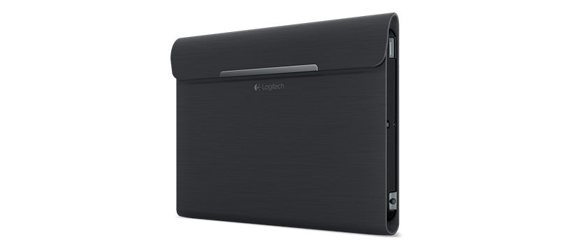 Logitech Turnaround Folio – iPad mini, Schwarz, Mikrofaser/Polycarbonat/Polyurethan
