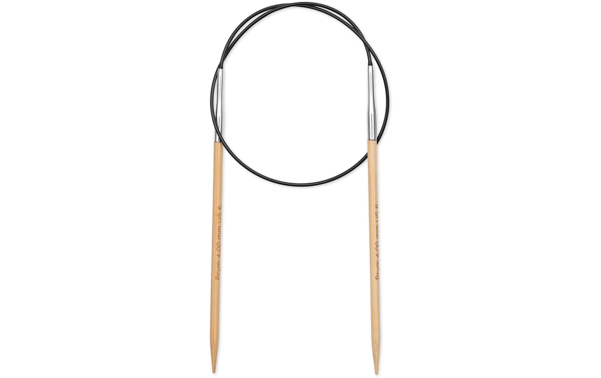 Prym 1530 Rundstricknadel 4 mm – 60 cm, Bambus, 1 Stk.