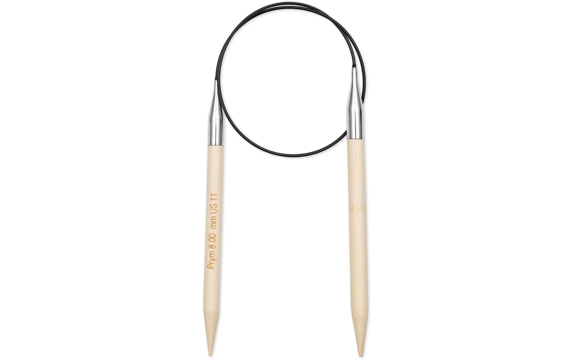 Prym 1530 Rundstricknadel 8 mm – 60 cm, Bambus
