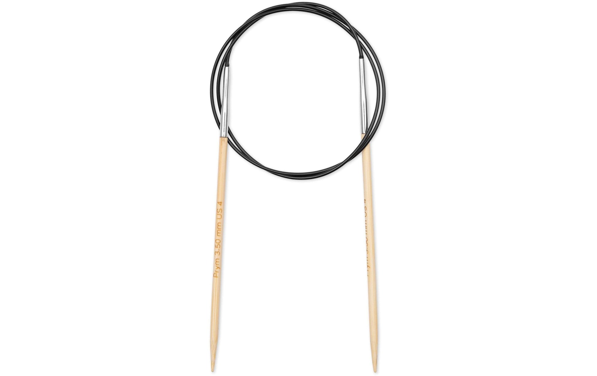 Prym 1530 Rundstricknadel 3,5 mm – 80 cm, Bambus, 1 Stk.