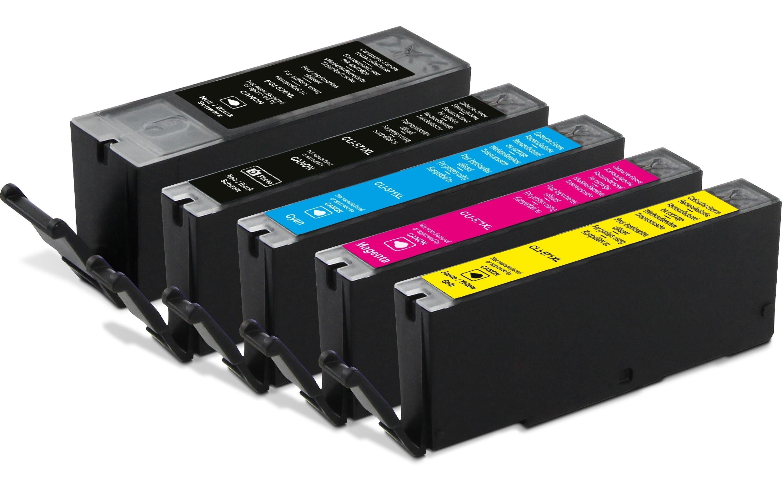 Generic ink GenericInk PGI-570XL Tintenpatronen-Multipack, Schwarz/Cyan/Magenta/Gelb (Kompatibel) – für Canon Pixma MG 775