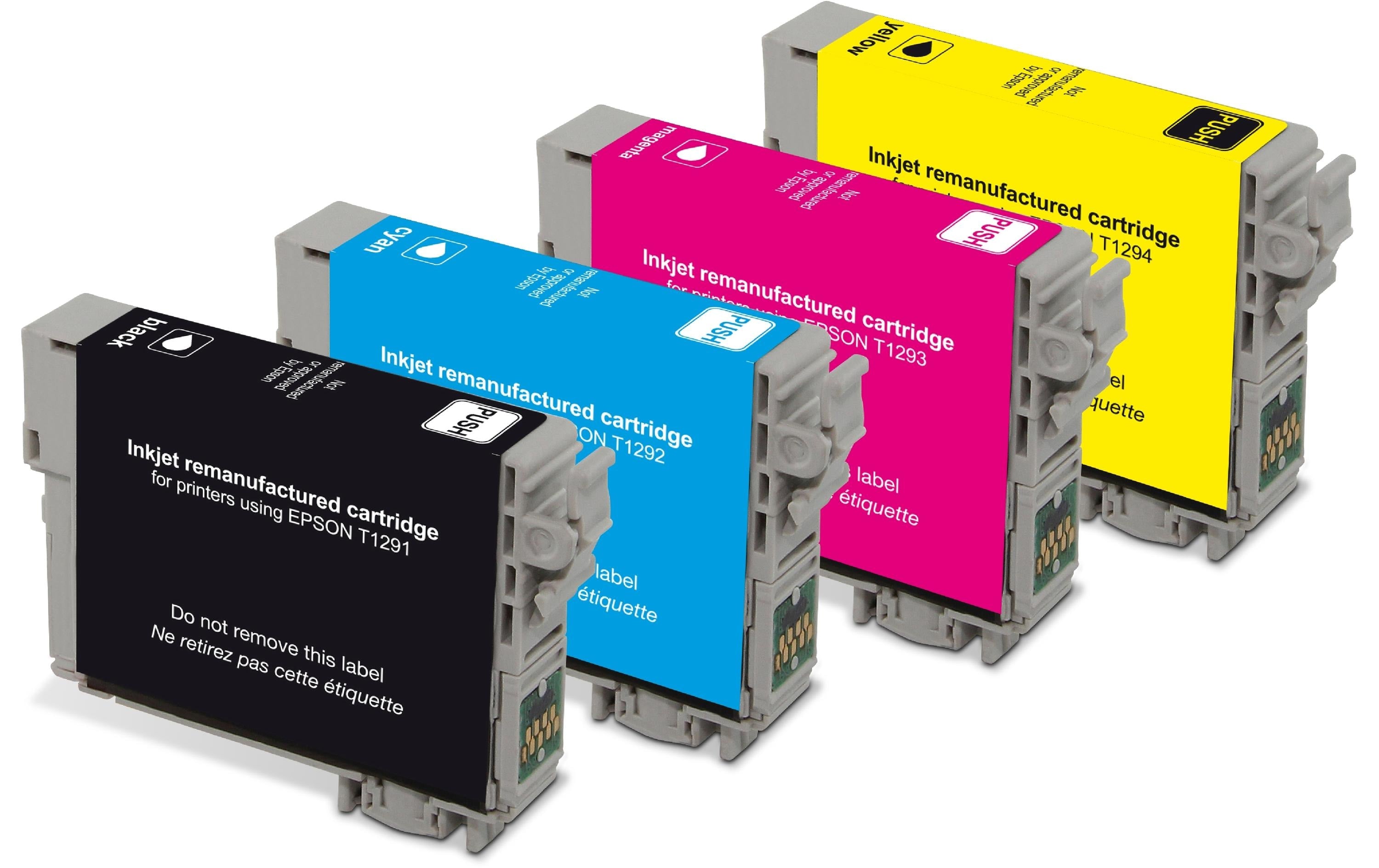 Generic ink T1291 Tintenpatronen-Multipack, Schwarz/Cyan/Magenta/Gelb (Kompatibel) – für Epson WF 7525