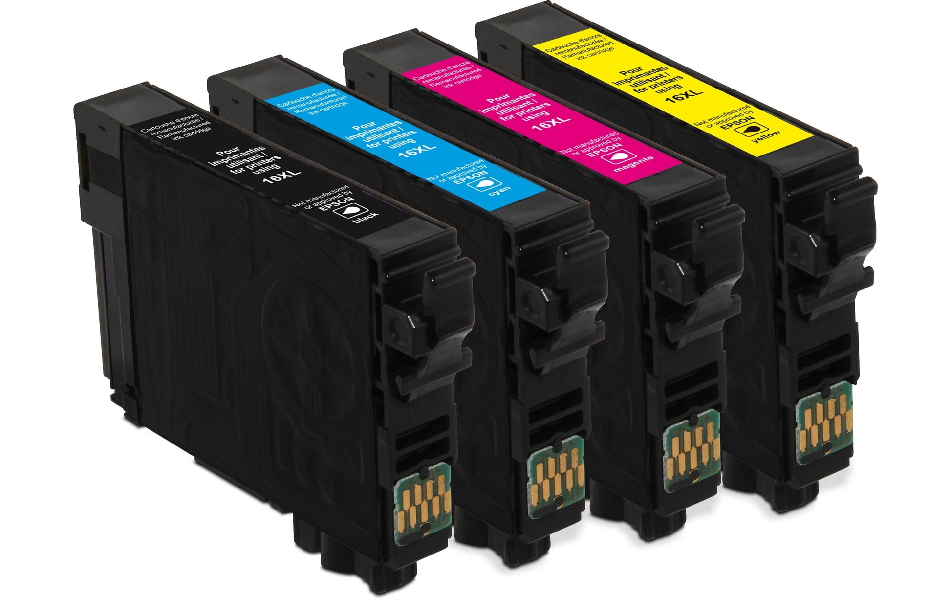 Generic ink GenericInk 16XL Tintenpatronen-Multipack, Schwarz/Cyan/Magenta/Gelb (Kompatibel) – für Epson Workforce WF-2530