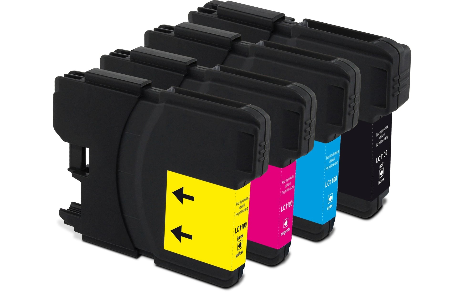 Generic ink GenericInk LC1100 Tintenpatronen-Multipack, Schwarz/Cyan/Magenta/Gelb (Kompatibel) – für Brother DCP-385C