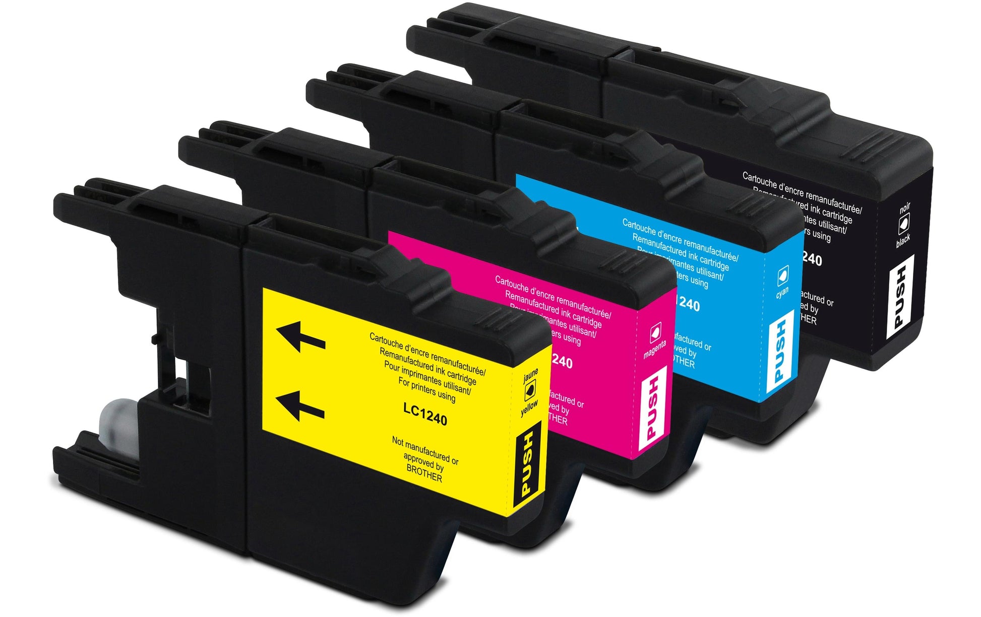 Generic ink GenericInk LC1240 Tintenpatronen-Multipack, Schwarz/Cyan/Magenta/Gelb (Kompatibel) – für Brother DCP-J725DW