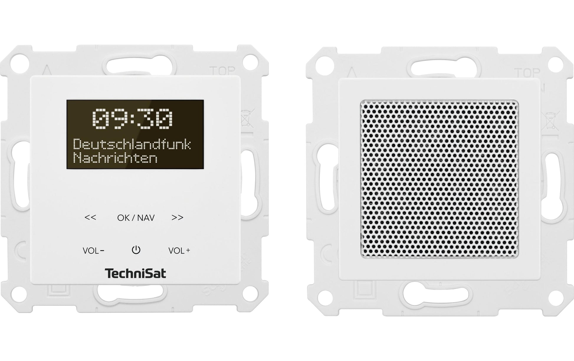 TechniSat DigitRadio Up 55 – DAB+, UKW, Bluetooth, WLAN – Weiss