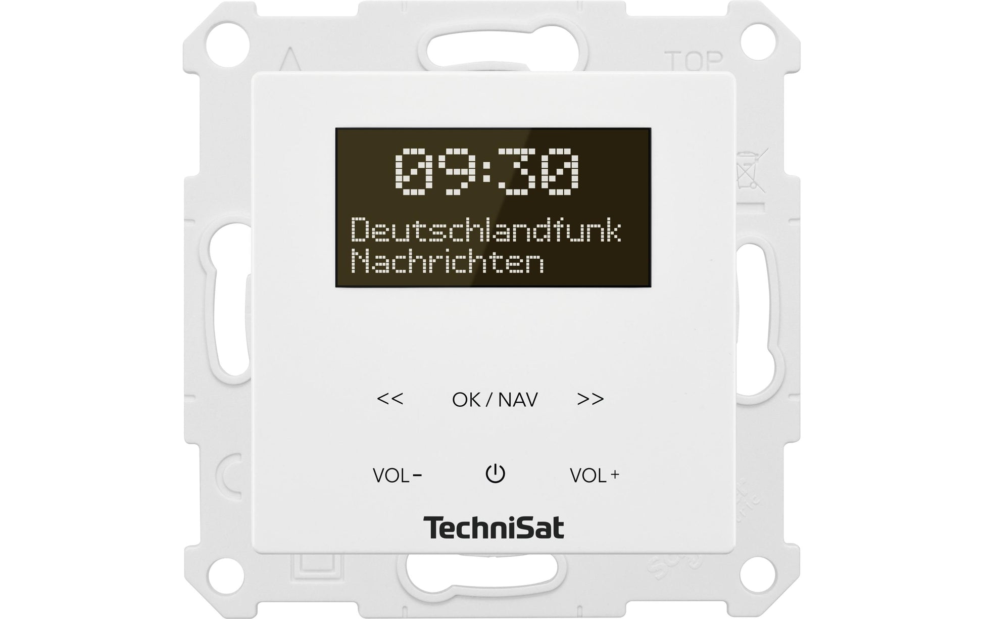 TechniSat DigitRadio Up 55 – DAB+, UKW, Bluetooth, WLAN – Weiss