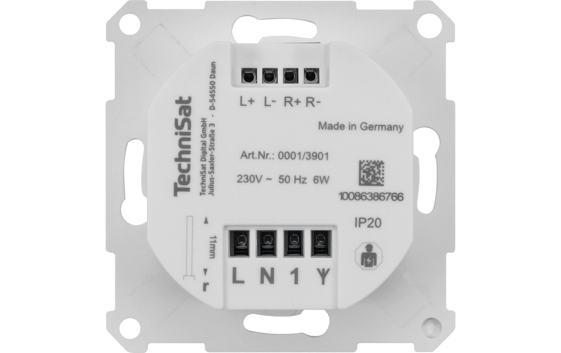 TechniSat DigitRadio Up 55 – DAB+, UKW, Bluetooth, WLAN – Weiss