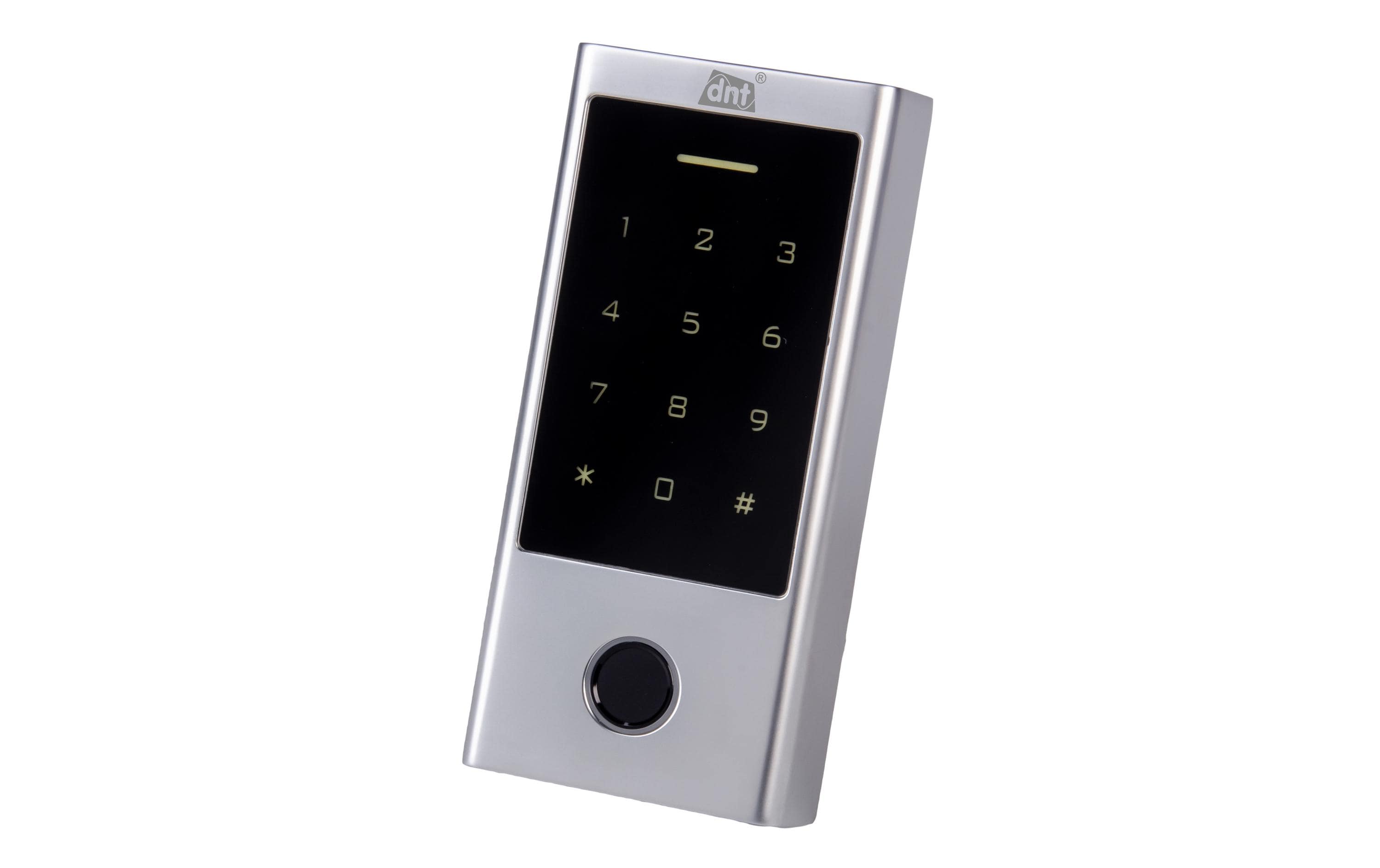 DNT Fingerprint-Codeschloss BioAccess PRO – 68 × 25 × 145 mm, silber, IP66