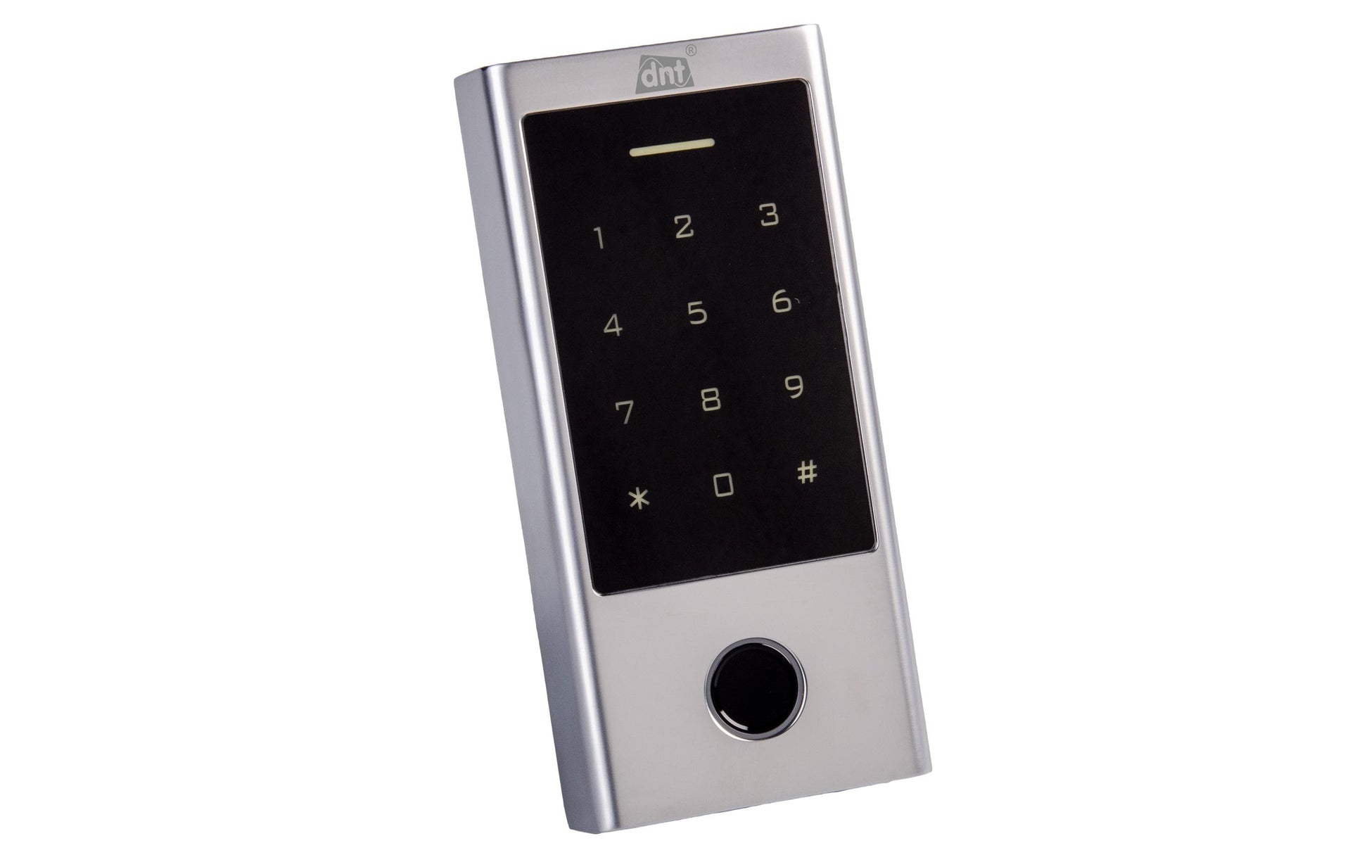 DNT Fingerprint-Codeschloss BioAccess PRO – 68 × 25 × 145 mm, silber, IP66
