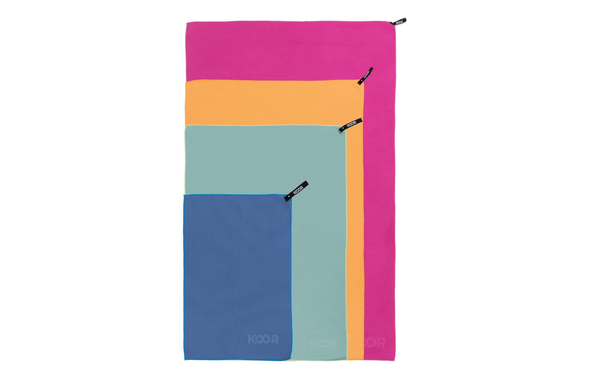 KOOR Handtuch Silva – 35×55 cm, Polyamid/Polyester, Blau