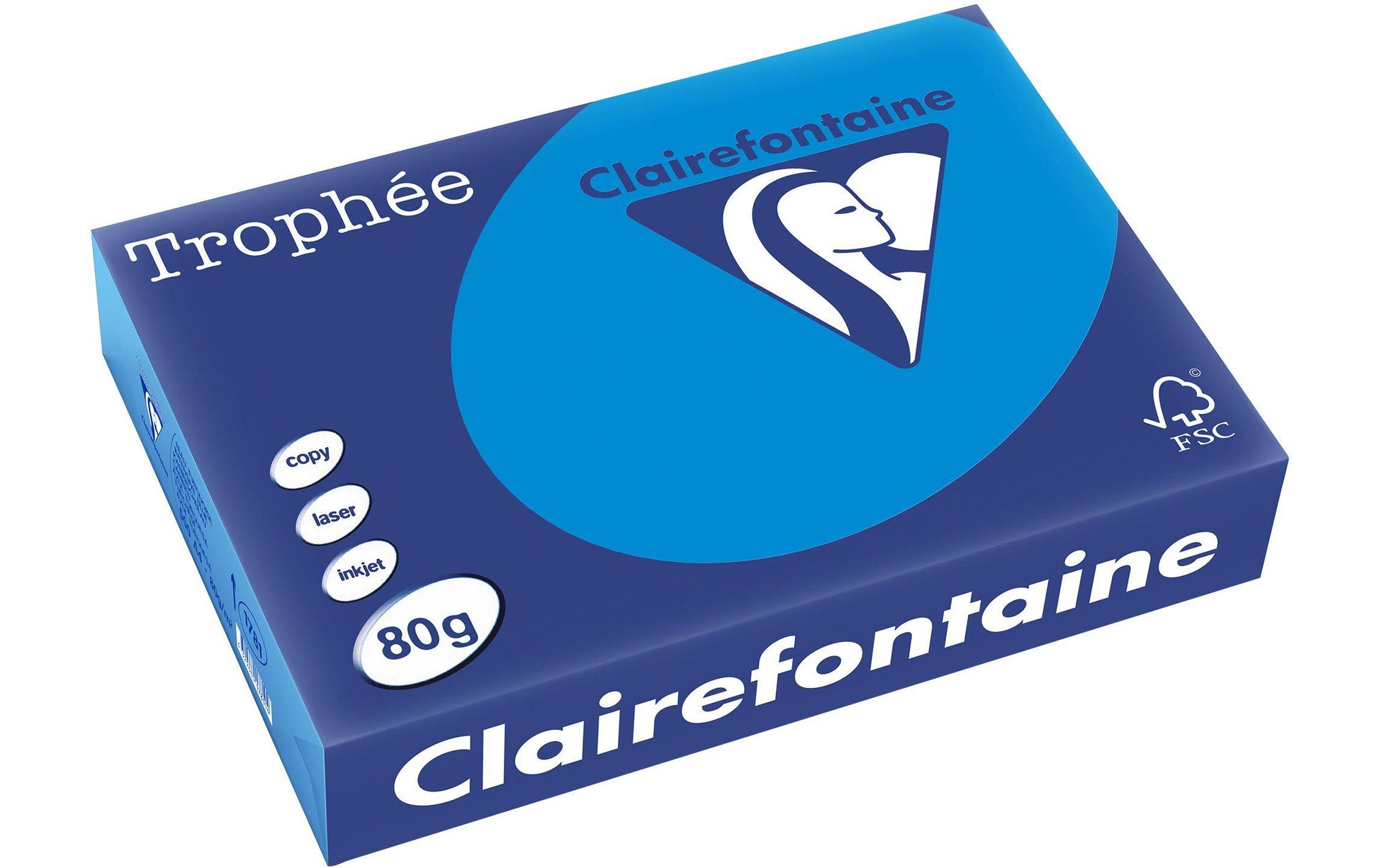 Clairefontaine Kopierpapier – A4, 80 g/m² – für Inkjet/Laser/Kopierer – FSC, EU Ecolabel – 500 Blatt