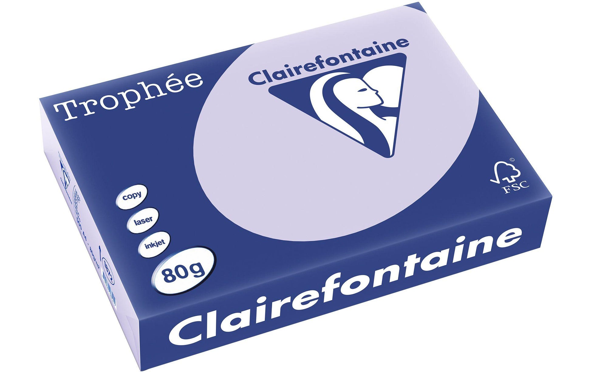 Clairefontaine Kopierpapier – A4, 80 g/m², Lila – für Inkjet/Laser/Kopierer – FSC, EU Ecolabel – 500 Blätter