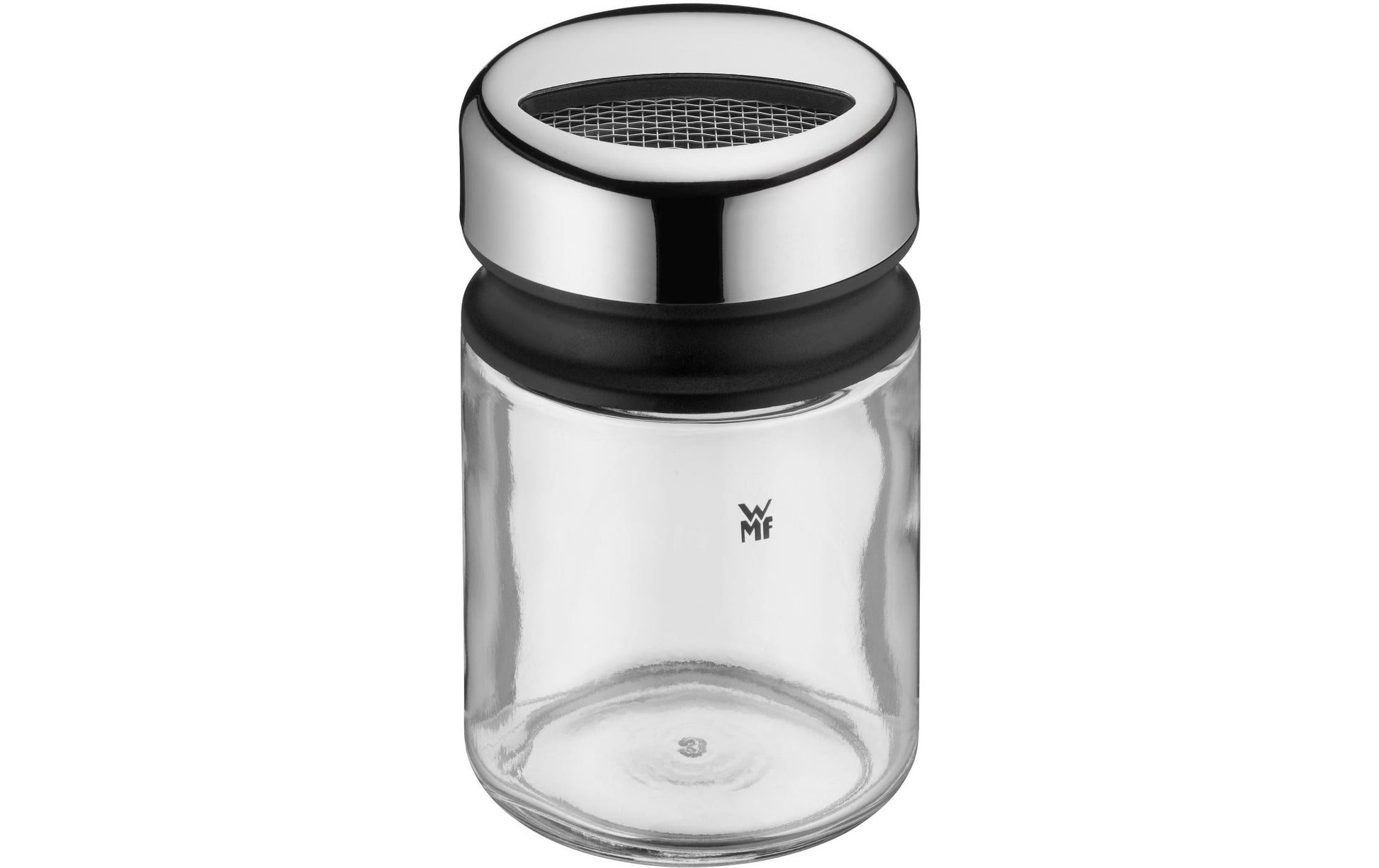 WMF Streudose 100 ml, Ø 5,5 × 9,5 cm, Glas/Edelstahl, Transparent, 4er-Set
