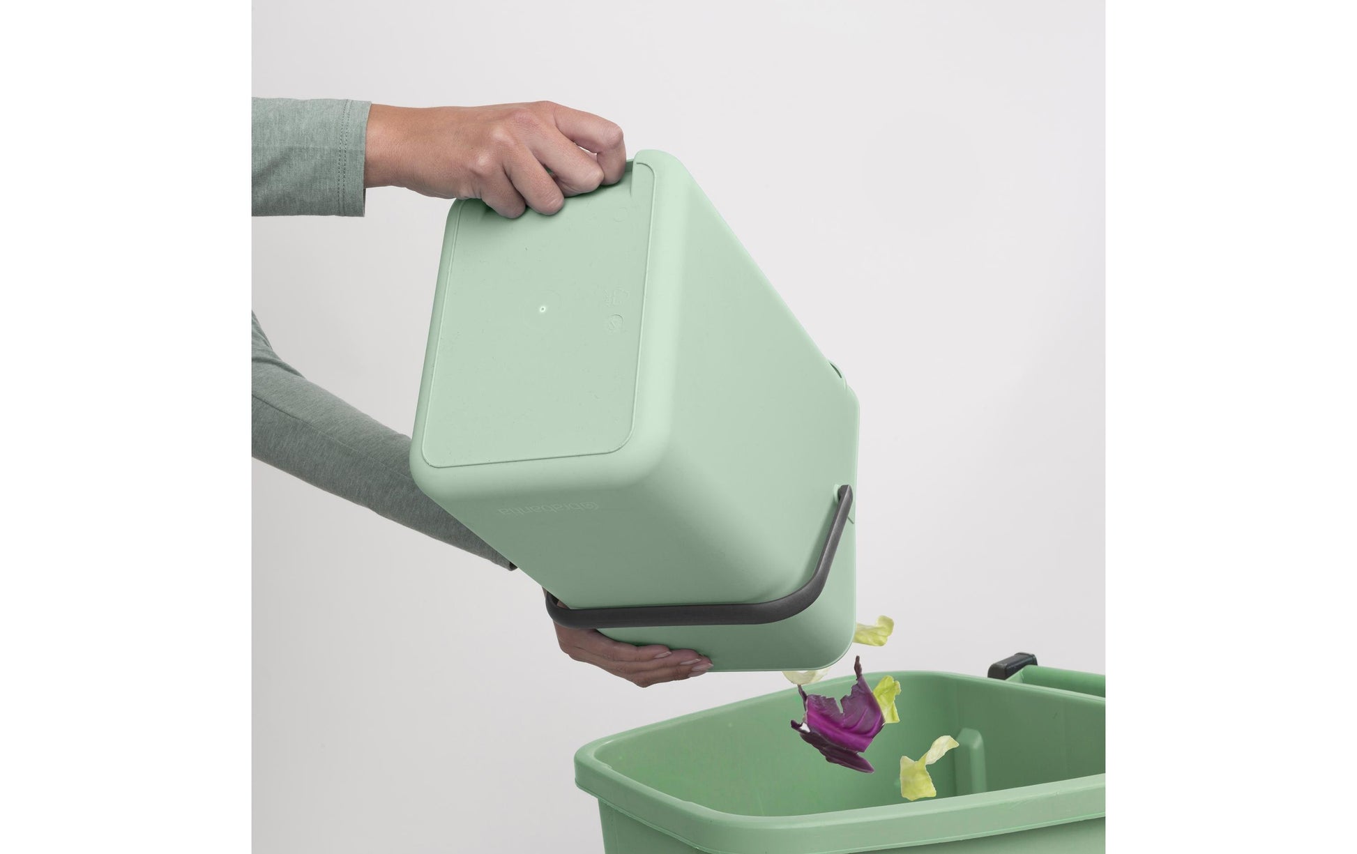 Brabantia Recyclingbox Sort & Go – 12 l – Kunststoff, rechteckig – Hellgrün