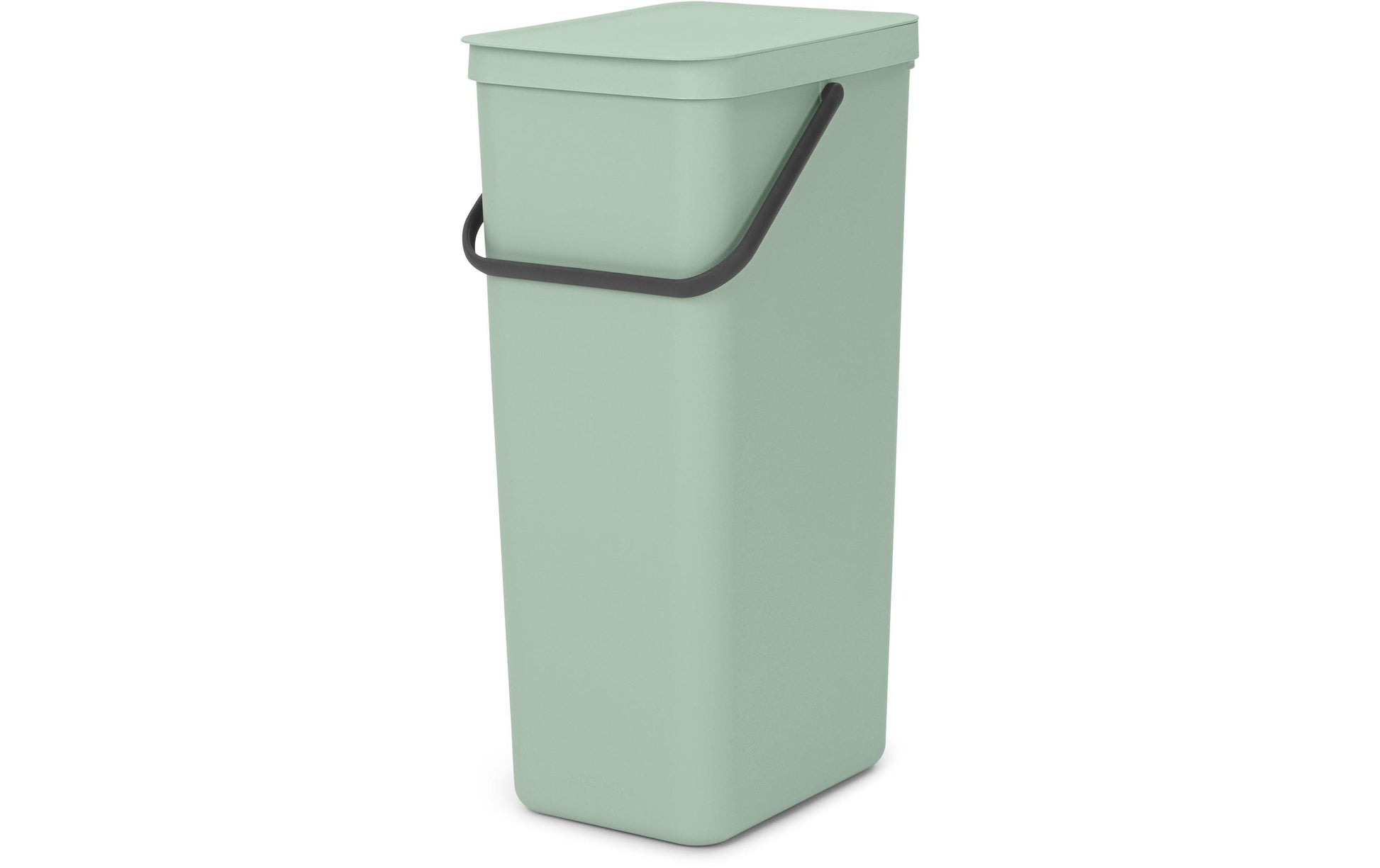 Brabantia Abfallcontainer – 40 l, mit Deckel – Kunststoff, Hellgrün – B × H × T 267 × 620 × 341 mm