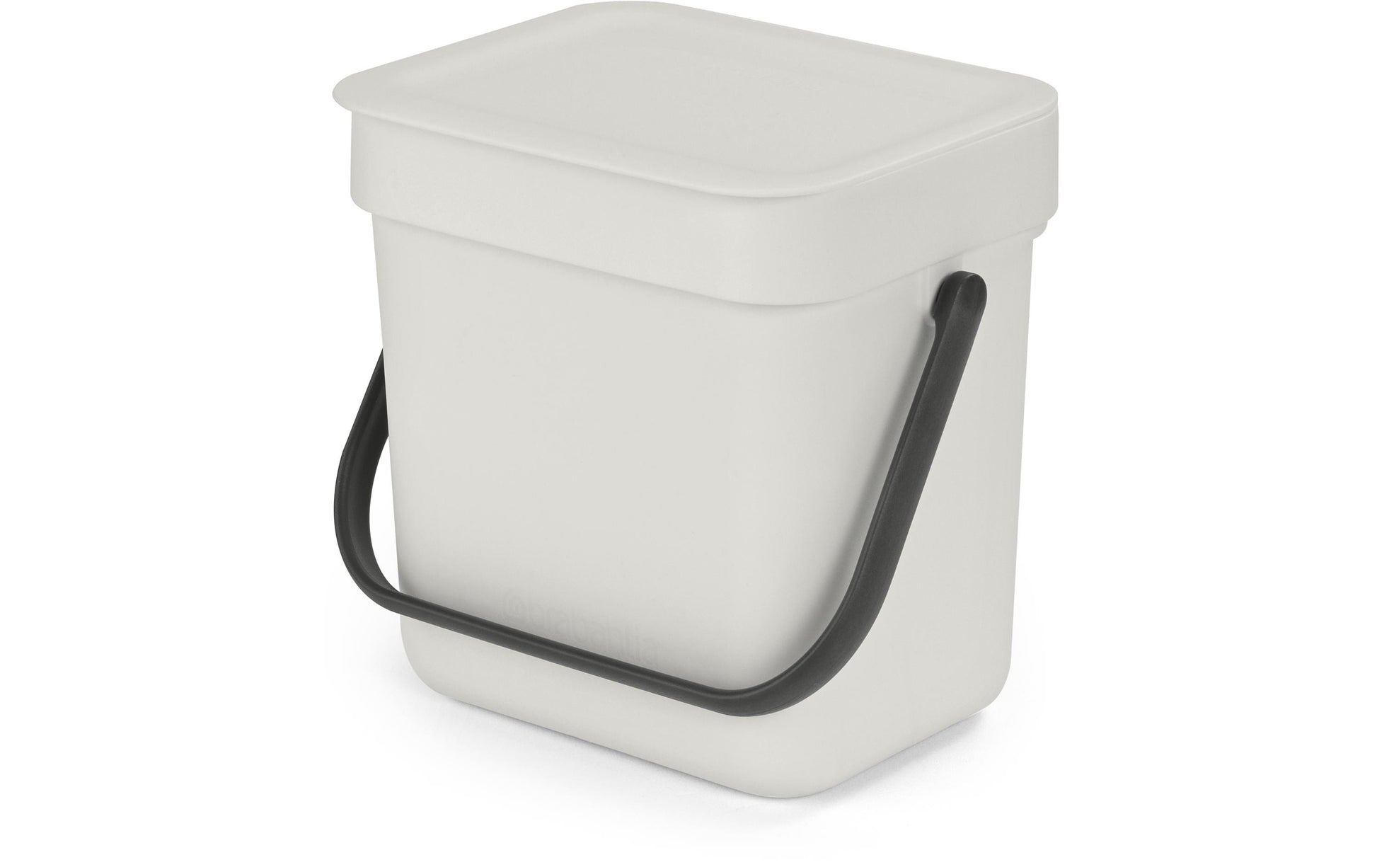 Brabantia Komposteimer – 3 l – Kunststoff, rechteckig – hellgrau