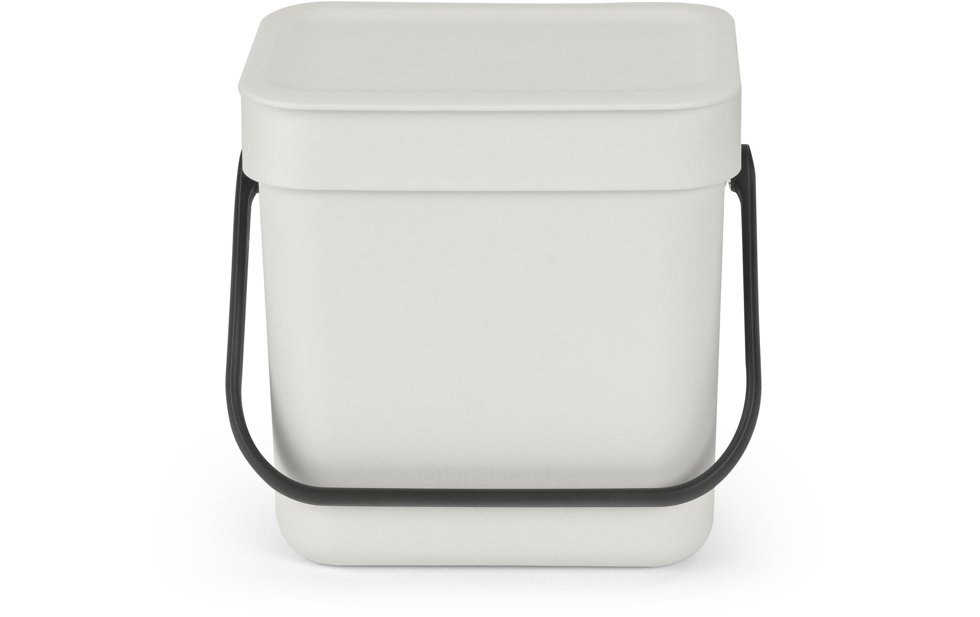 Brabantia Komposteimer – 3 l – Kunststoff, rechteckig – hellgrau