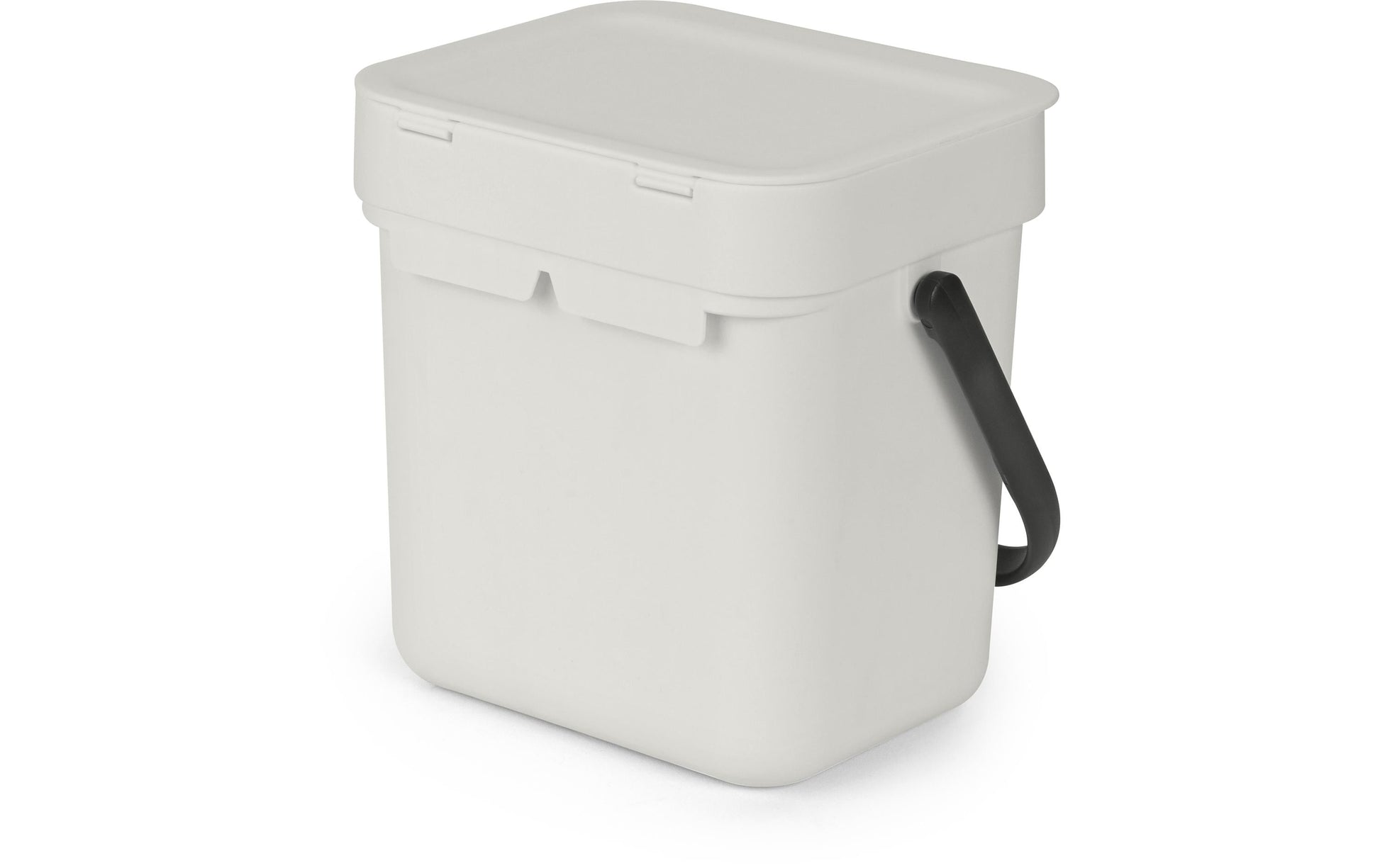 Brabantia Komposteimer – 3 l – Kunststoff, rechteckig – hellgrau