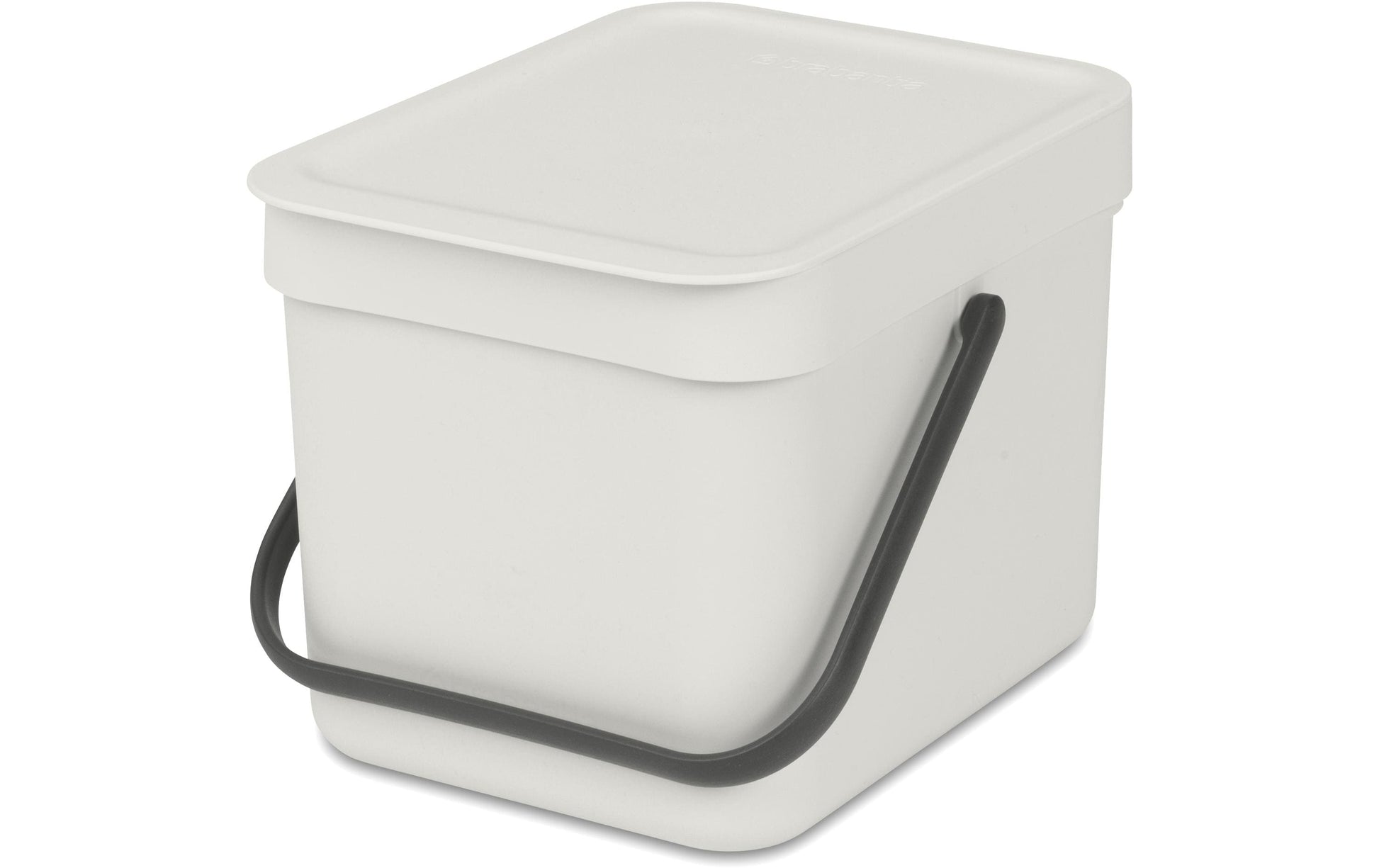 Brabantia Komposteimer – 6 l – Kunststoff, rechteckig – hellgrau