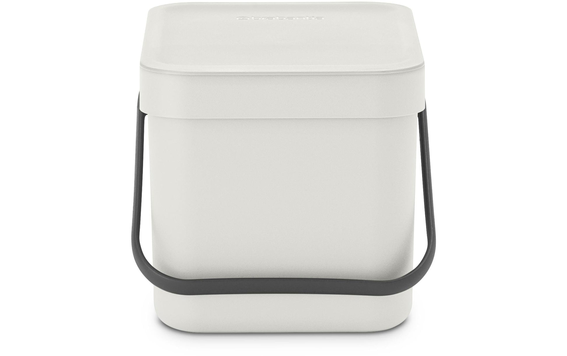 Brabantia Komposteimer – 6 l – Kunststoff, rechteckig – hellgrau